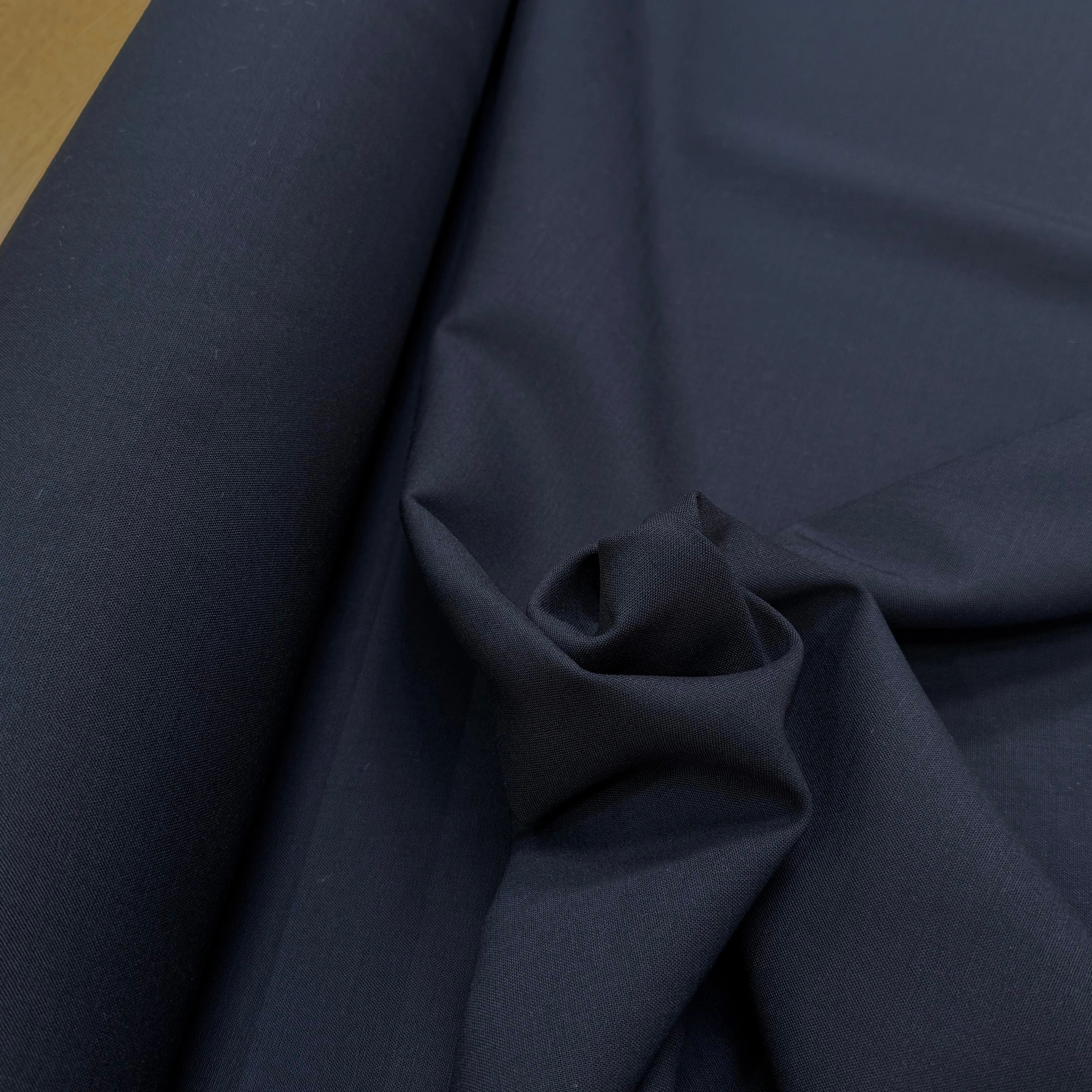 GABARDINE DE LAINE STRETCH TRÈS BELLE TENUE BLEU MARINE - My Little Coupon