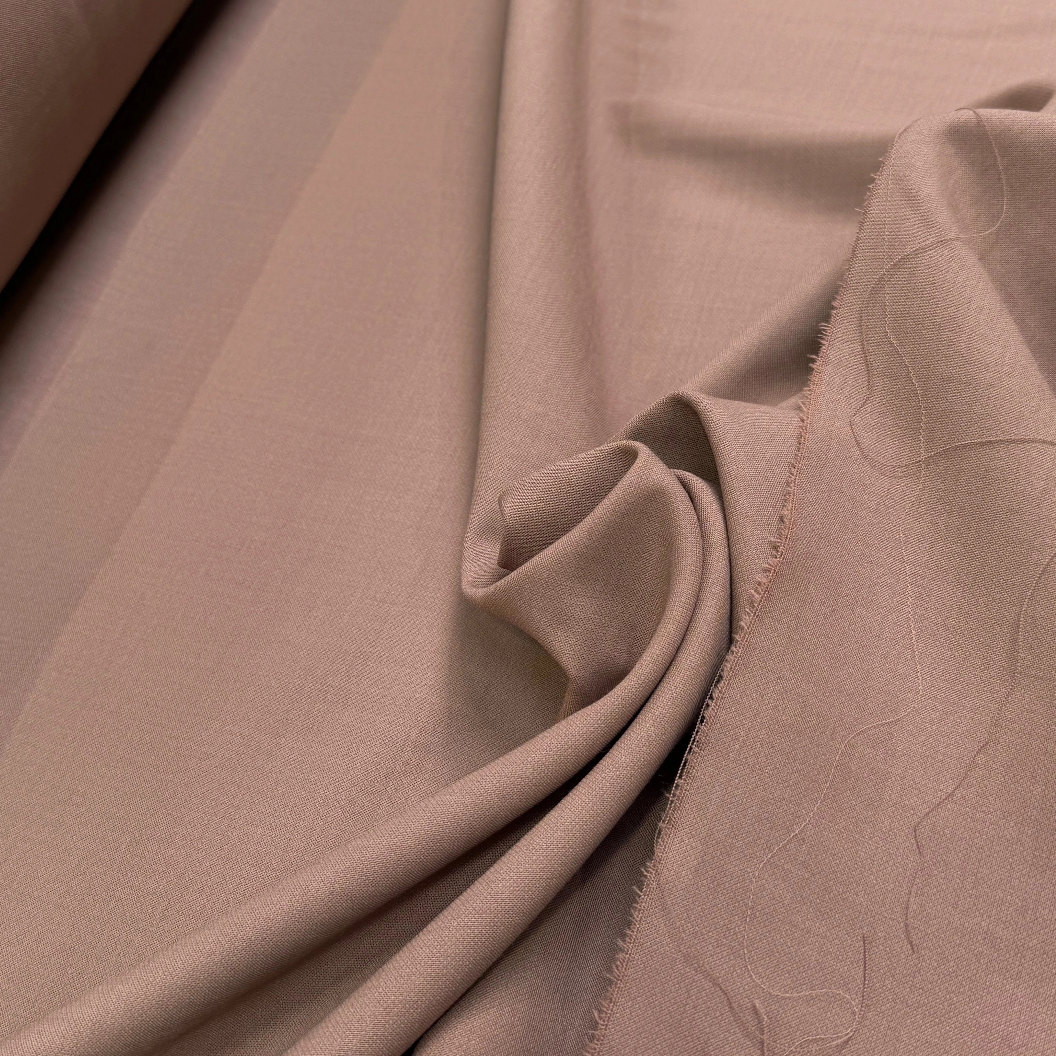 GABARDINE DE LAINE STRETCH TRÈS BELLE TENUE CAPUCCINO - My Little Coupon