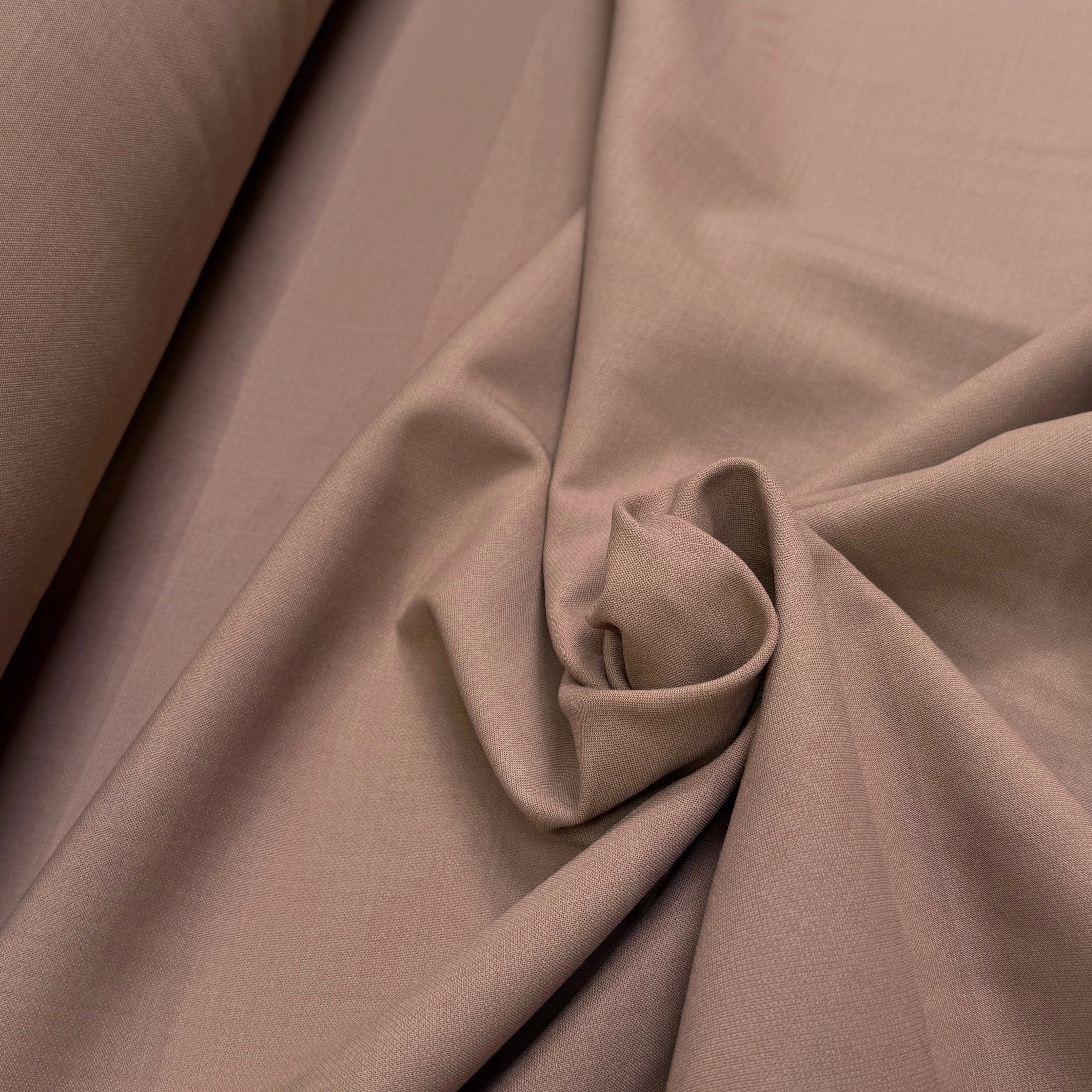 GABARDINE DE LAINE STRETCH TRÈS BELLE TENUE CAPUCCINO - My Little Coupon