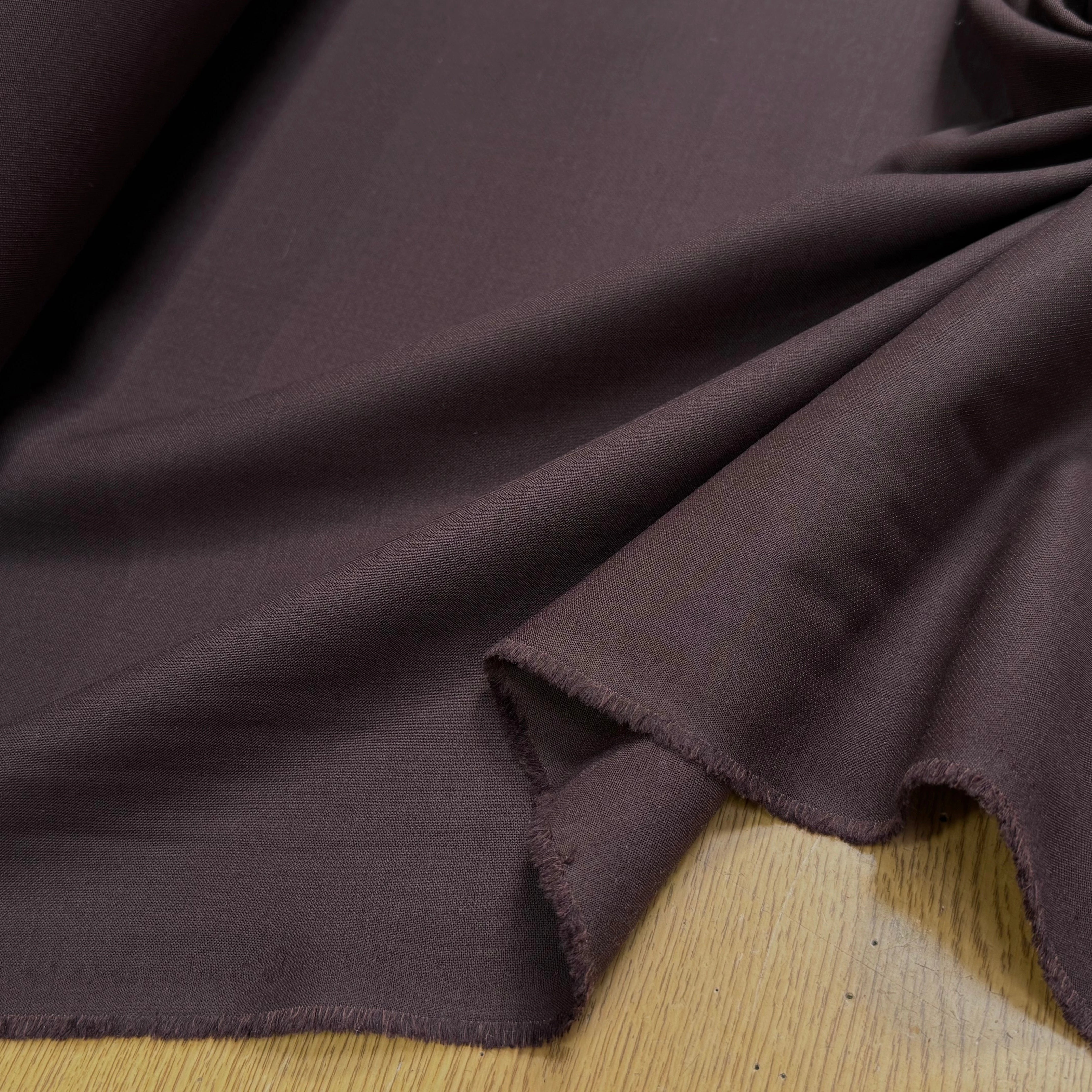 GABARDINE DE LAINE STRETCH TRÈS BELLE TENUE MARRON - My Little Coupon