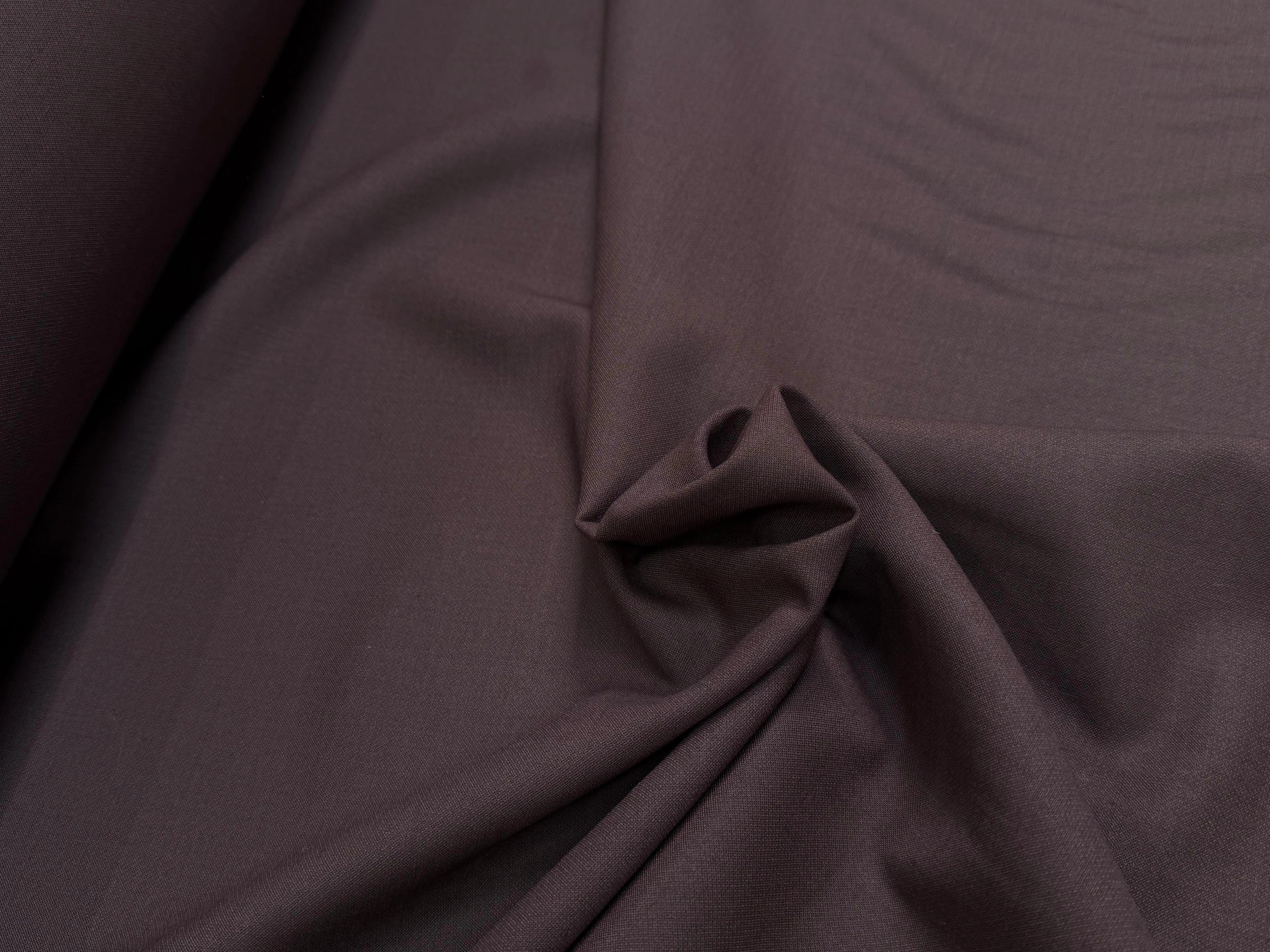 GABARDINE DE LAINE STRETCH TRÈS BELLE TENUE MARRON - My Little Coupon