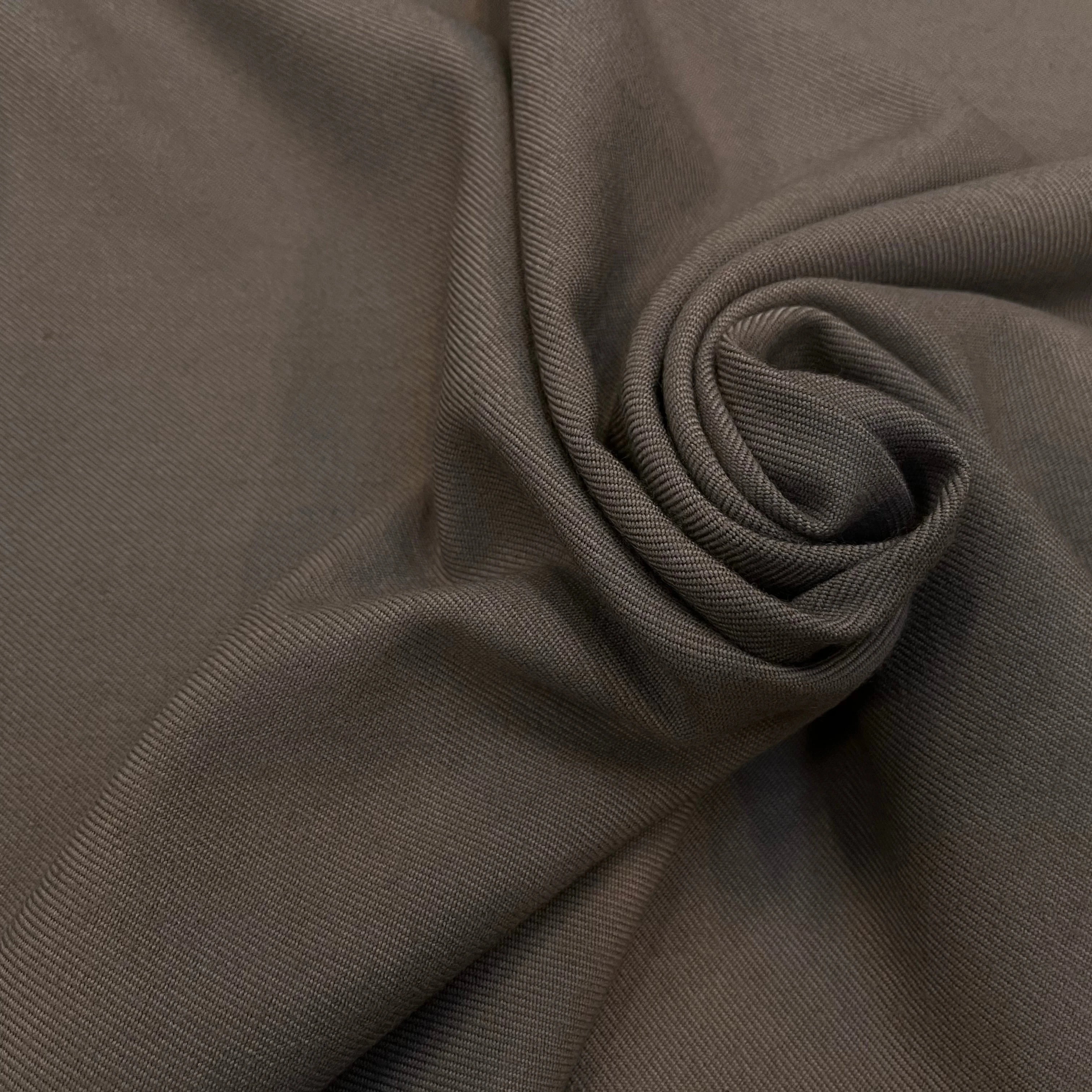 GABARDINE DE LAINE STRIÉE 70% LAINE LIGHT MOCHA - My Little Coupon