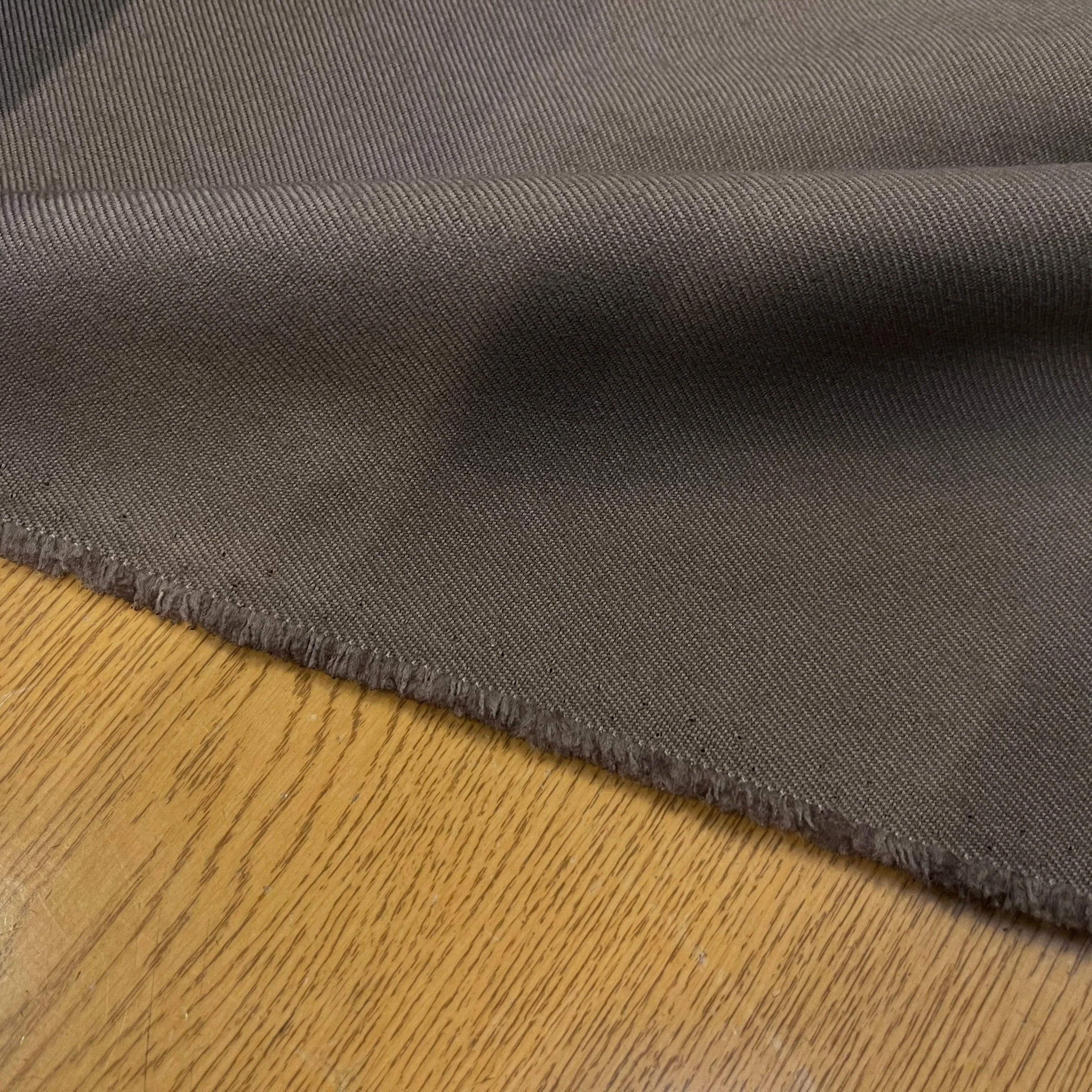 GABARDINE DE LAINE STRIÉE 70% LAINE LIGHT MOCHA - My Little Coupon