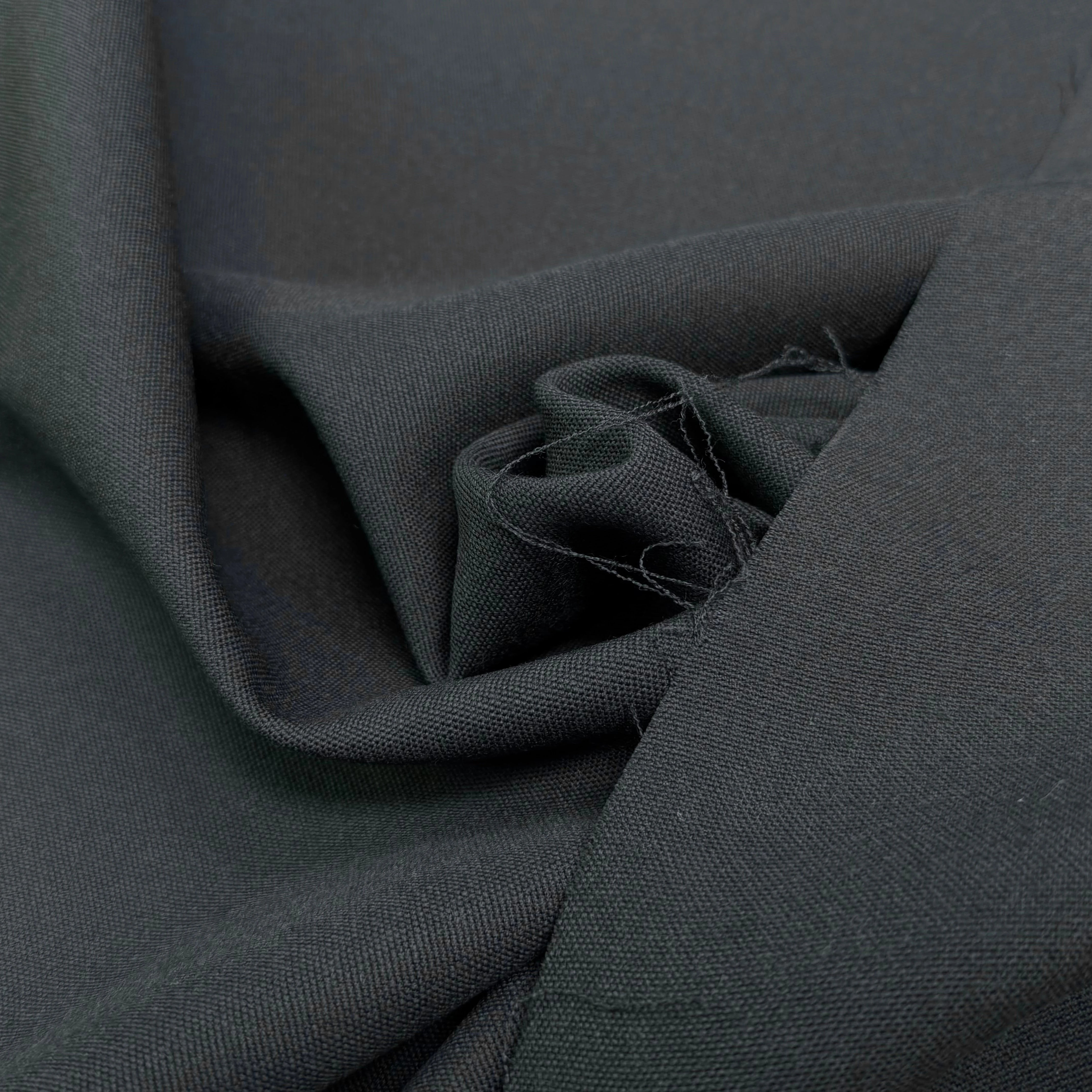 GABARDINE DE LAINE TRÈS BELLE TENUE VERT DE GRIS FONCÉ - My Little Coupon