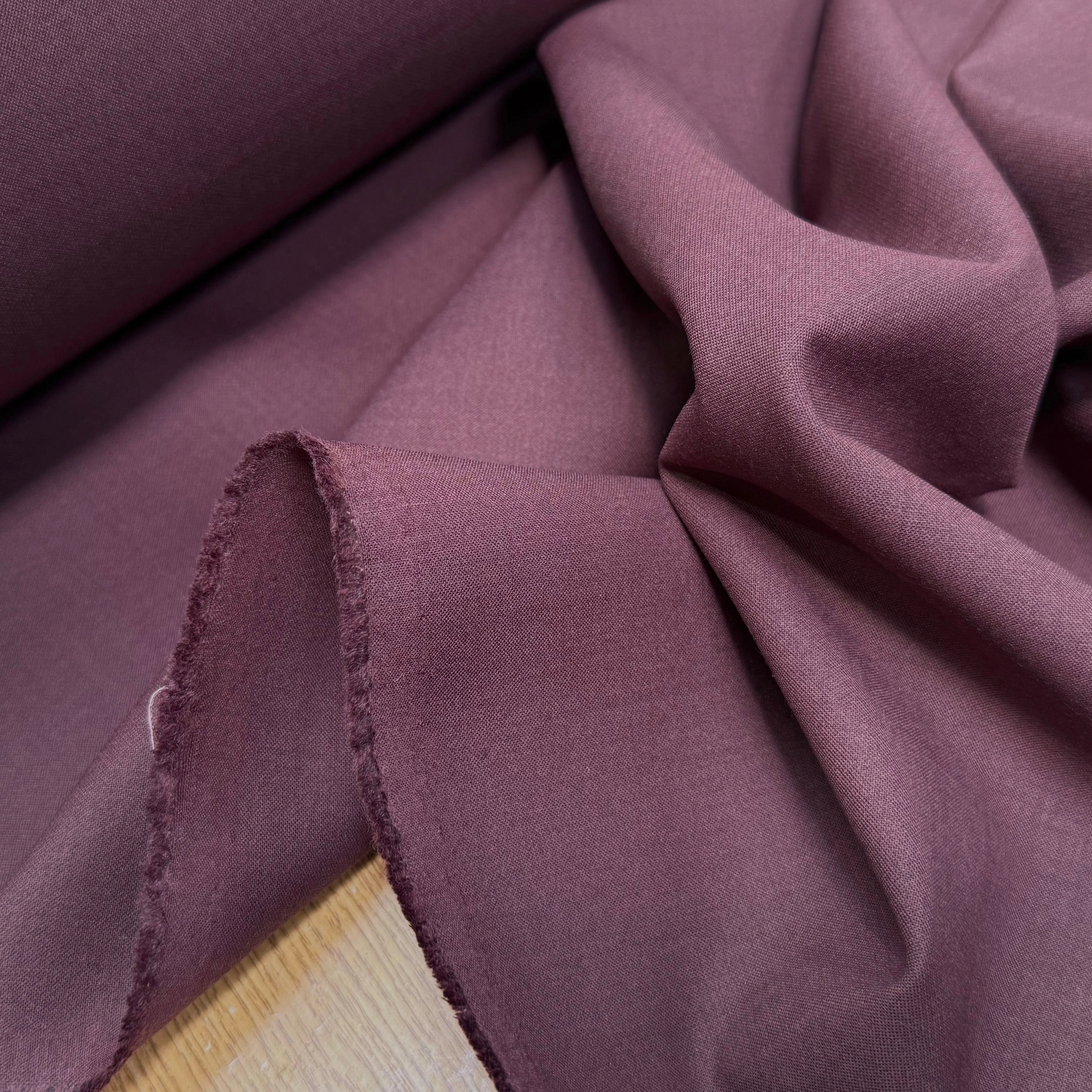 GABARDINE DE LAINE ULTRA BEAU TRÈS BELLE TENUE CHOCO BORDEAUX - My Little Coupon
