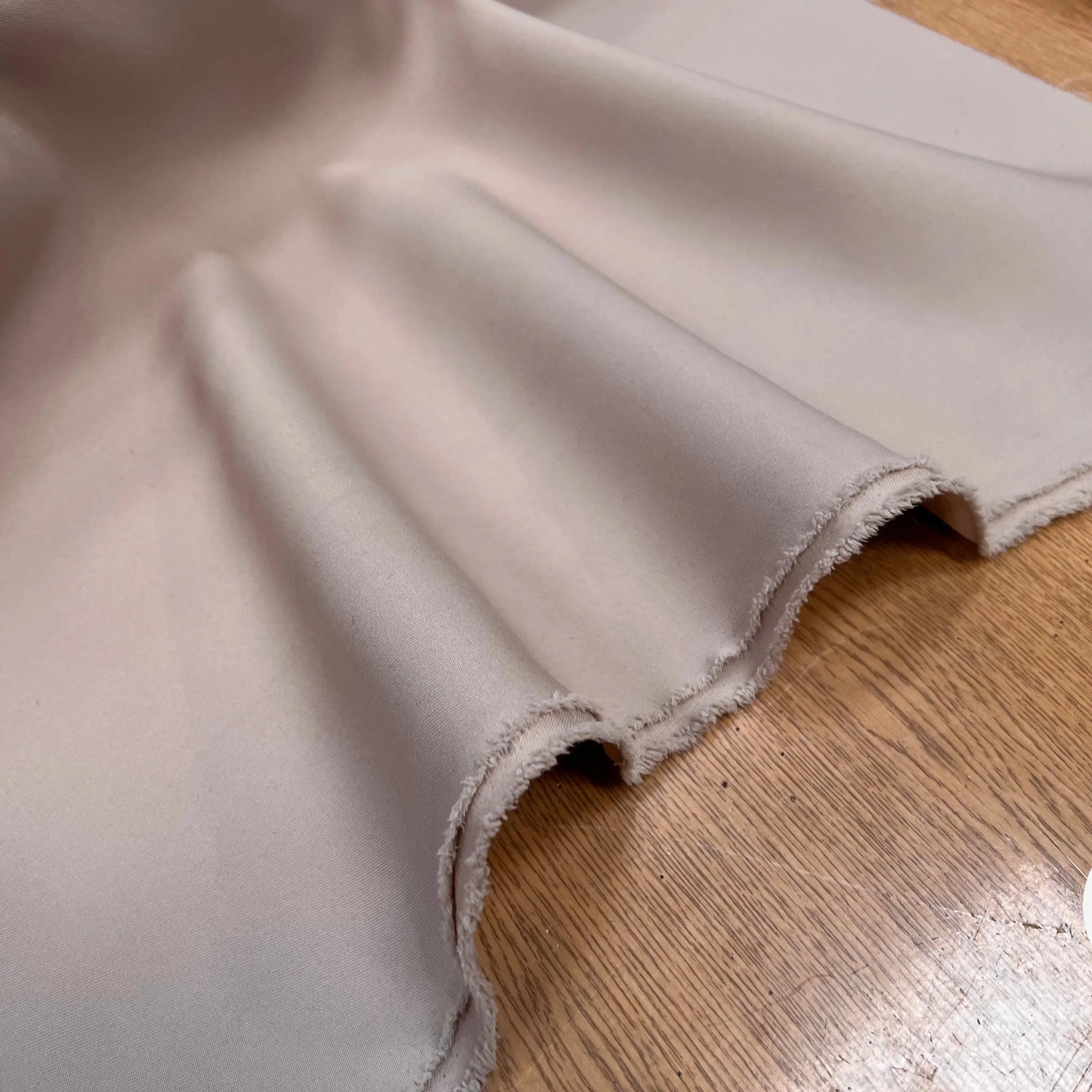 GABARDINE DOUBLE ETOFFE BEIGE SAND JAPON - My Little Coupon