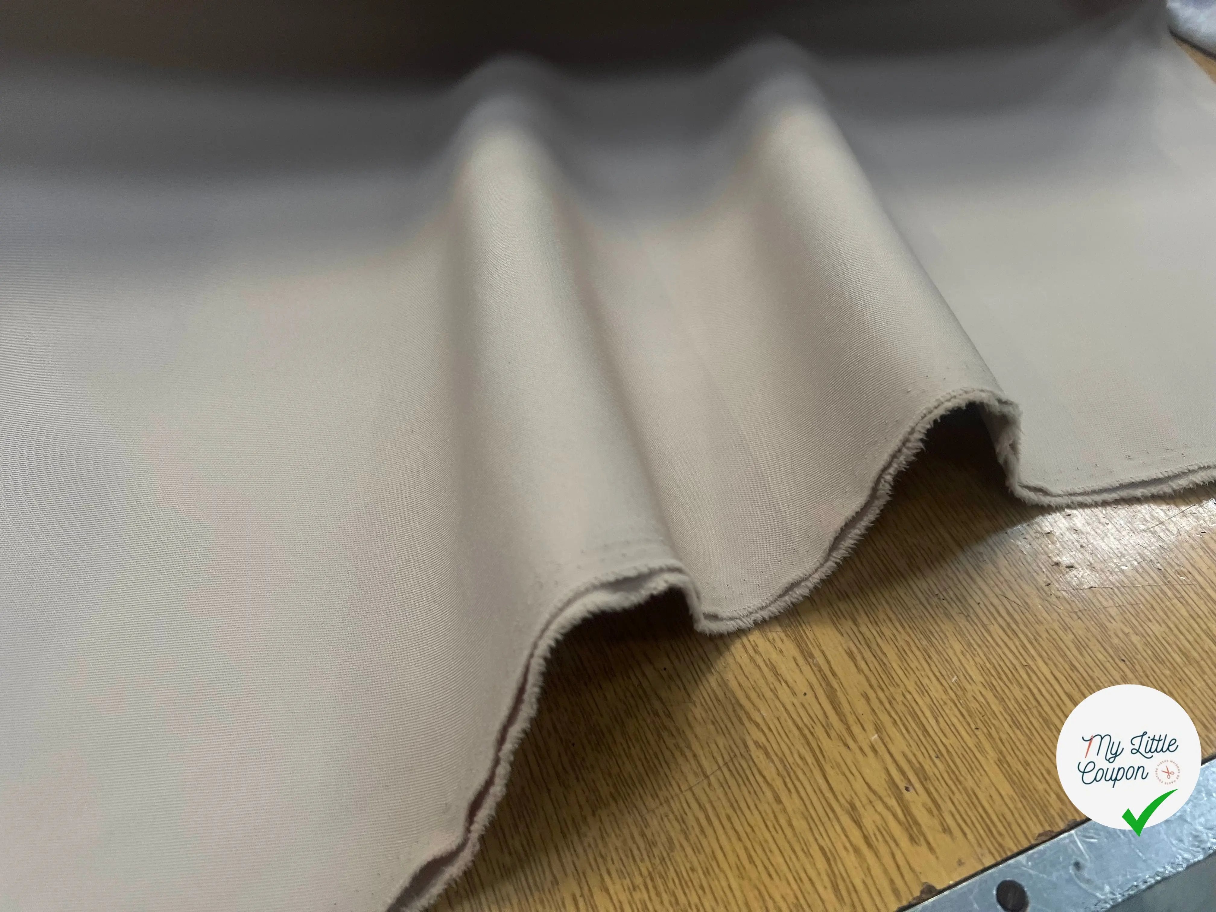 GABARDINE DOUBLE ETOFFE JAPON BEIGE - My Little Coupon