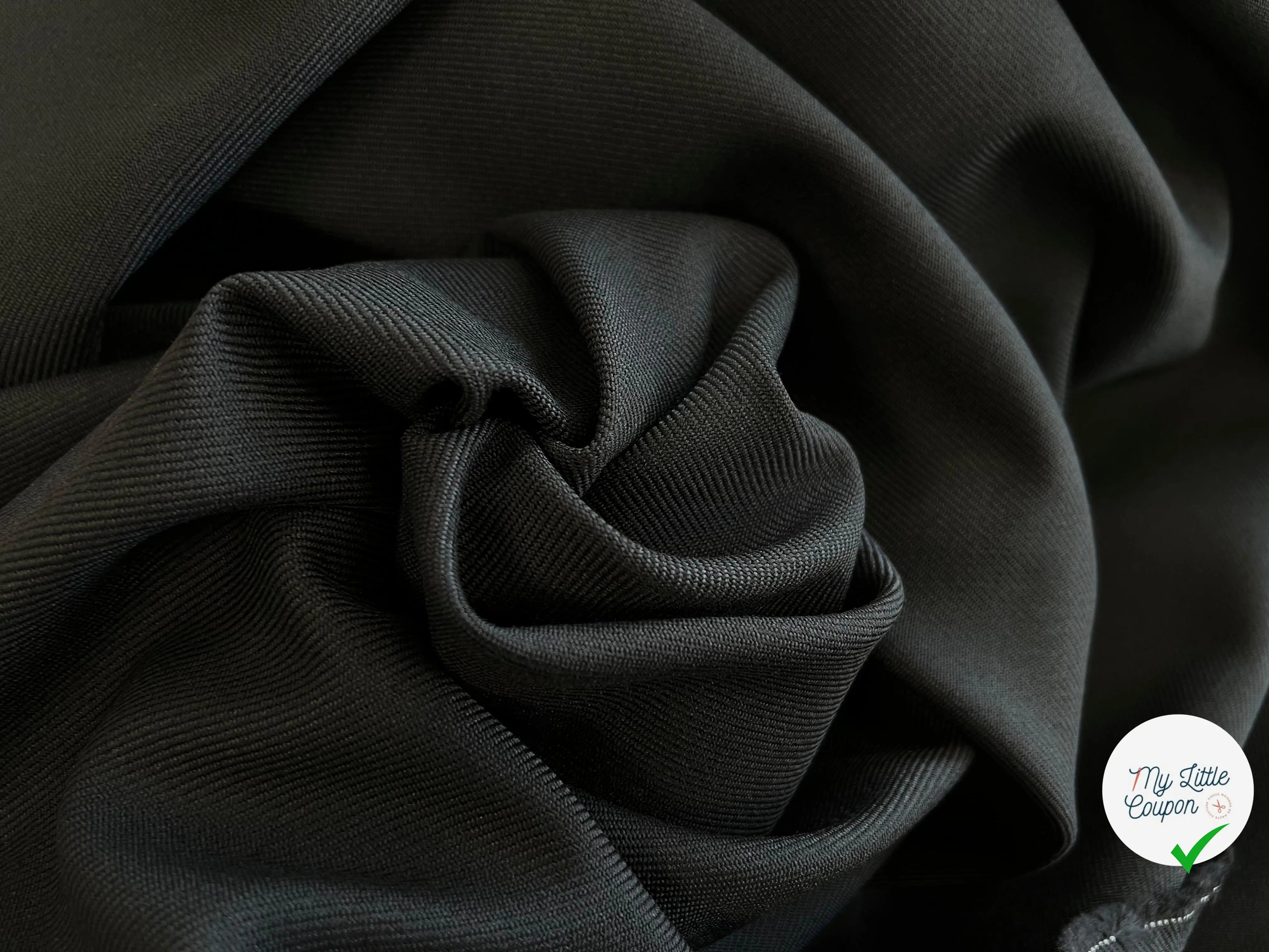 GABARDINE DRILL NOIR - My Little Coupon - tissu - coudre