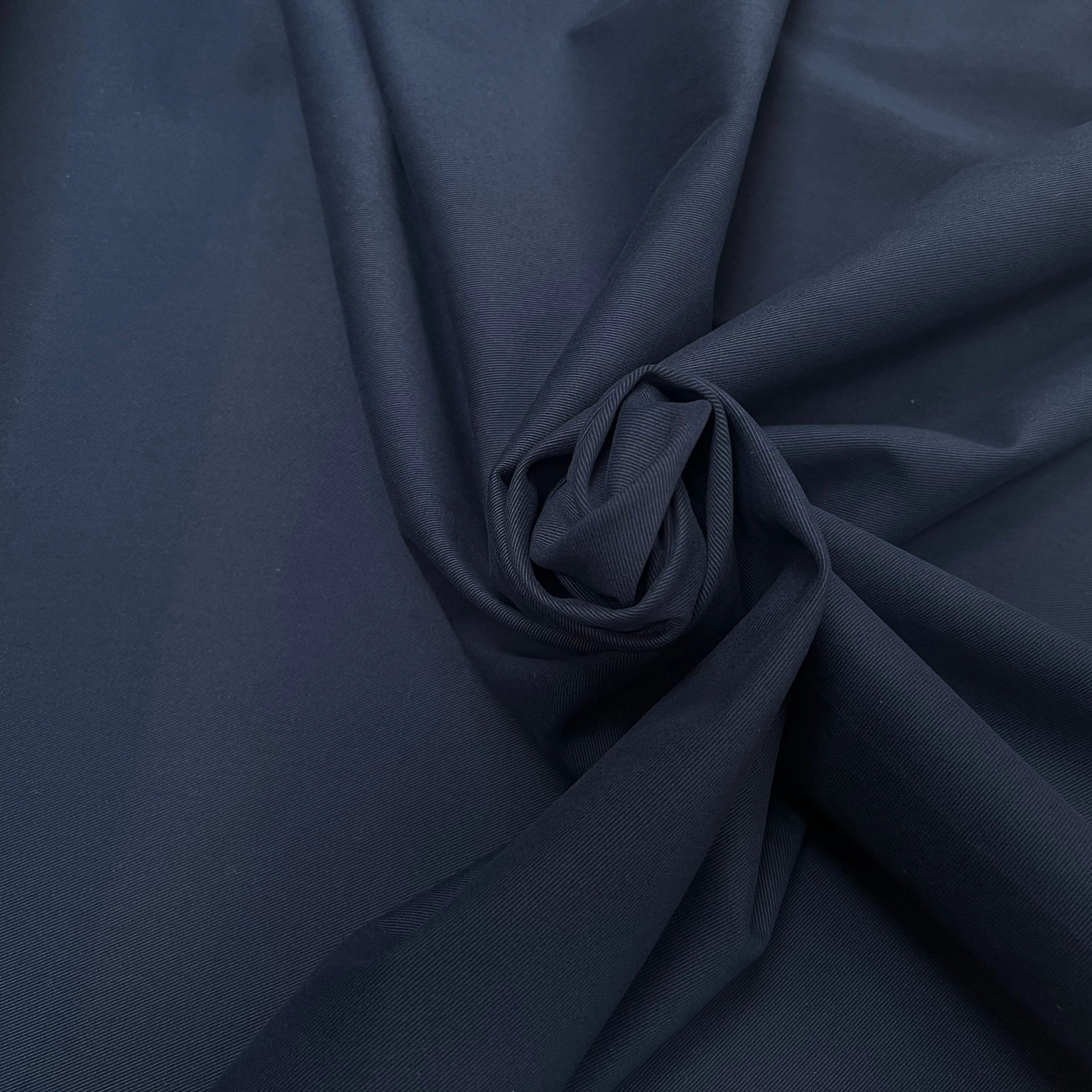 GABARDINE DUVETEUSE COTON STRETCH MARINE COUTURE 690 - My Little Coupon