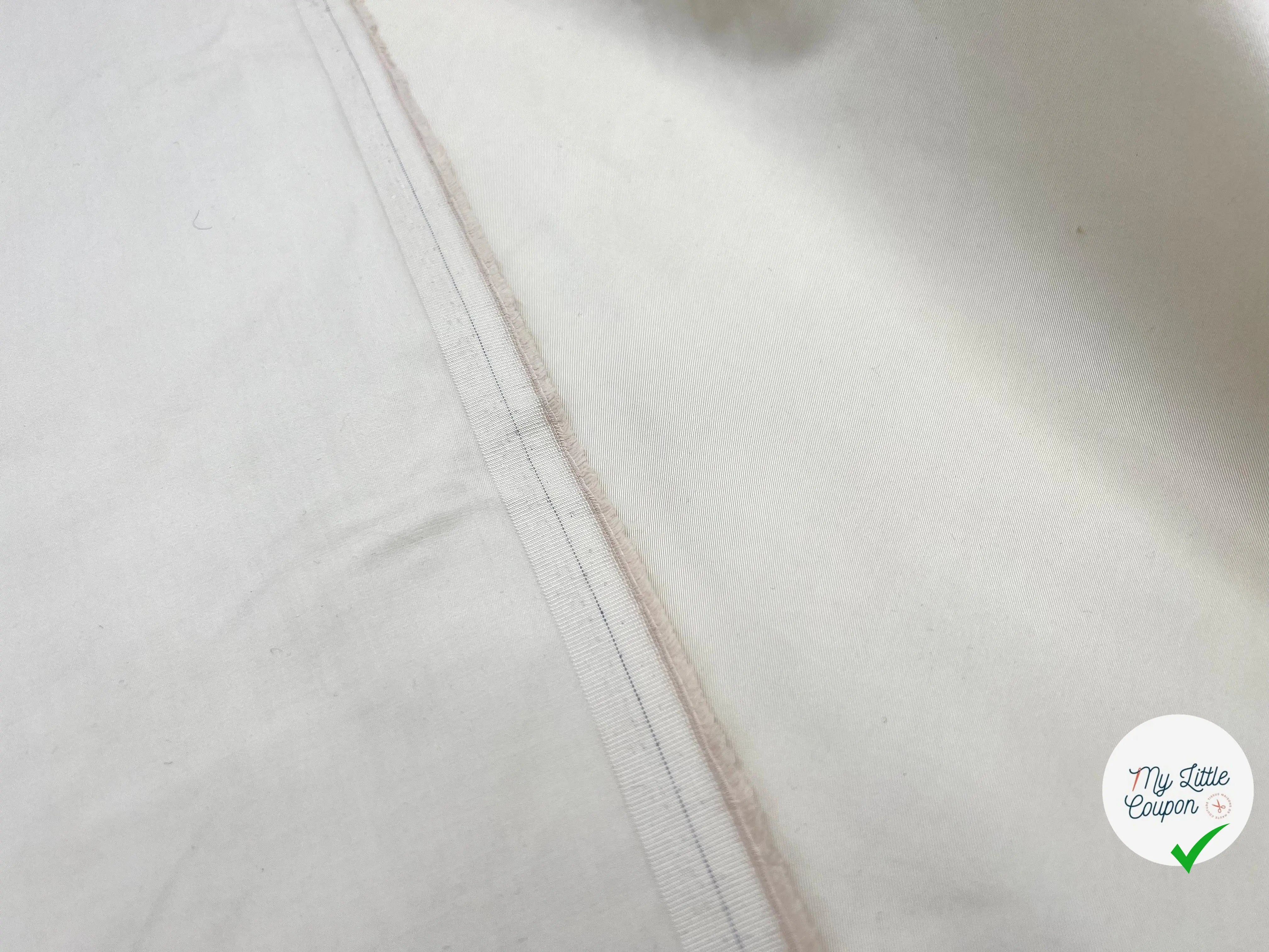 GABARDINE FINE DE COTON PEIGNÉE SABLE QUALITÉ PREMIUM - My Little Coupon - tissu - coudre