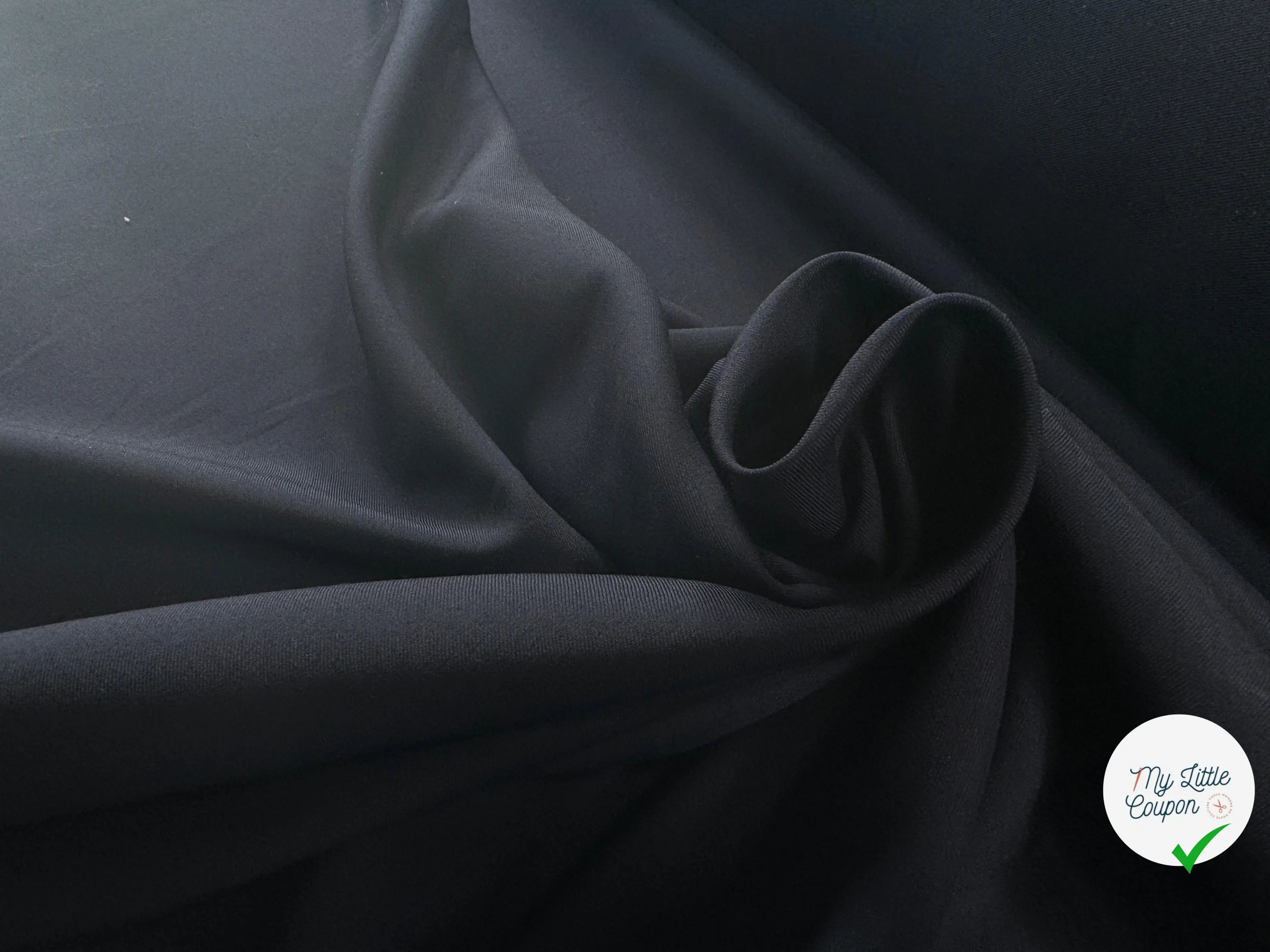 GABARDINE FINE POLYLAINE BLEU MARINEÂ - My Little Coupon