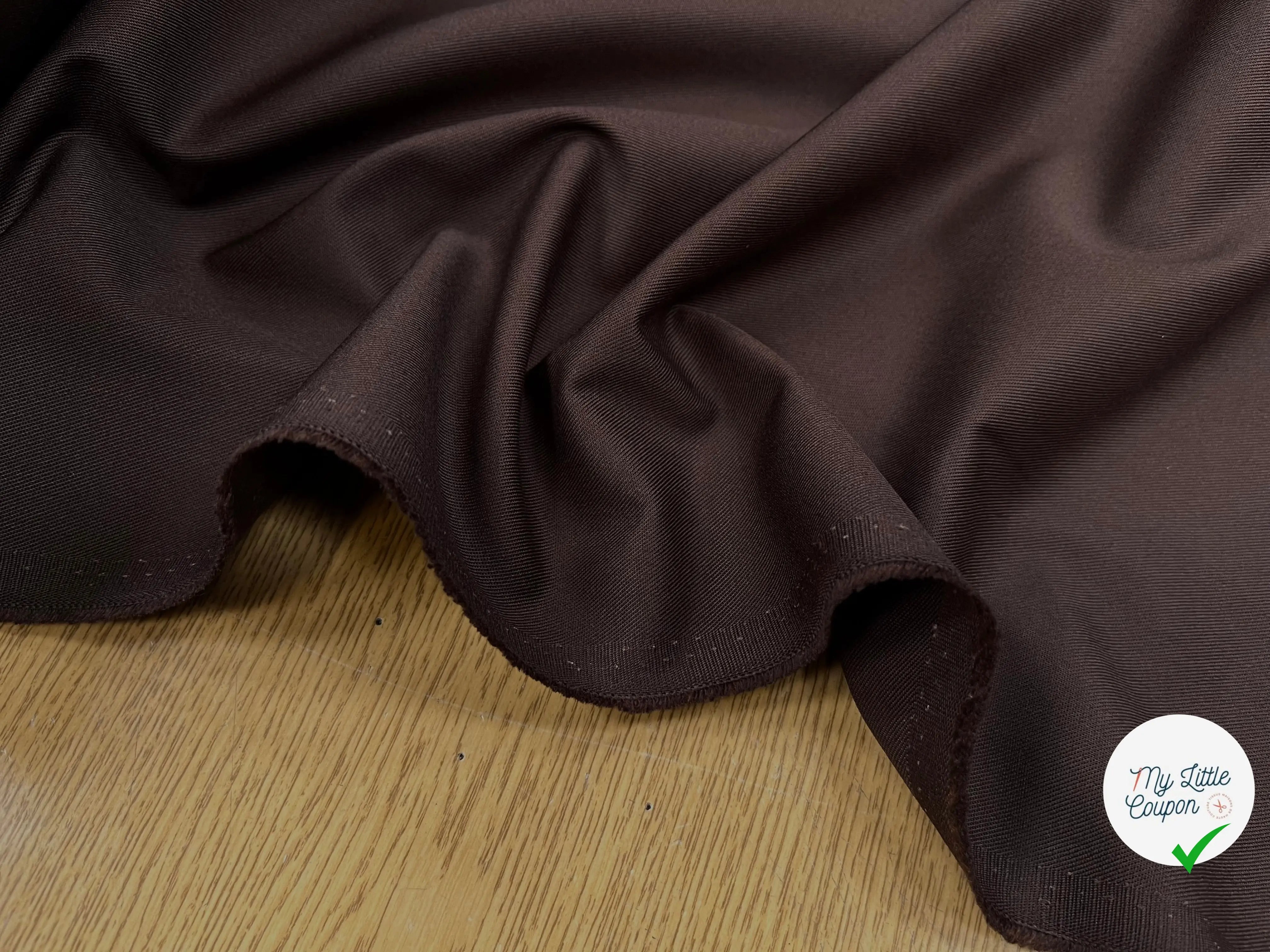 GABARDINE FINEMENT SERGÉE CHOCOLATE - My Little Coupon