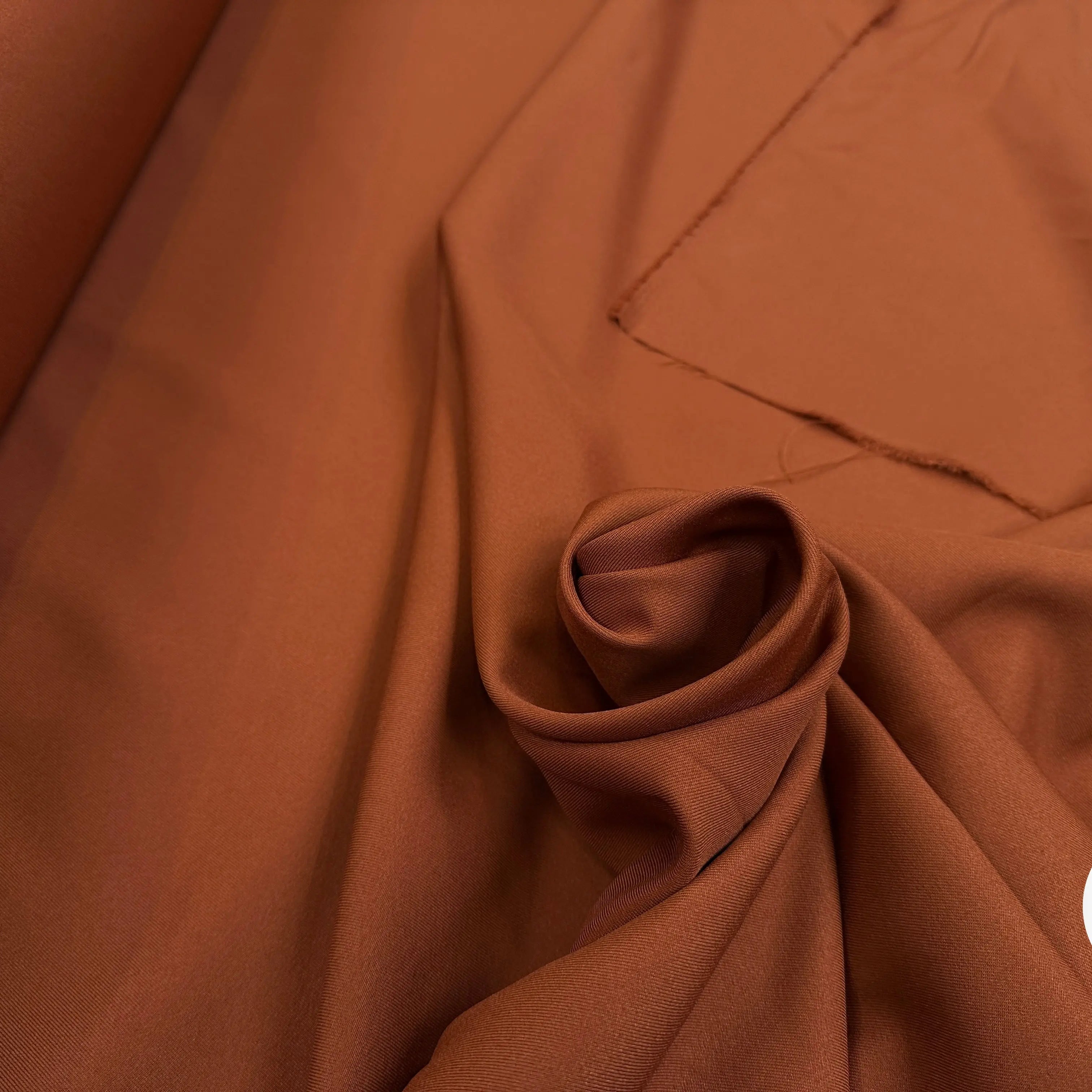 GABARDINE FLUIDE MARRON ROUX QUALITÉ COUTURE - My Little Coupon