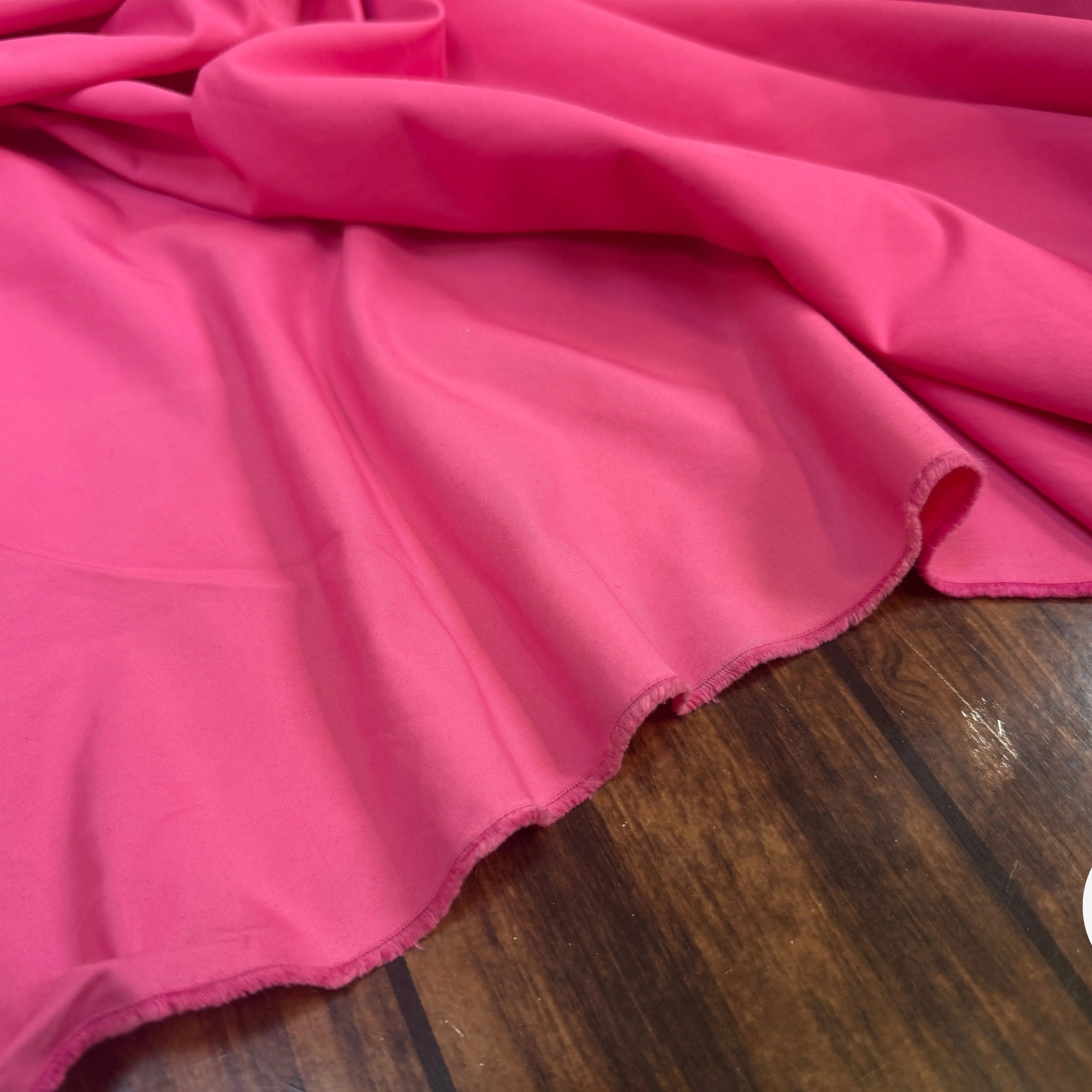 GABARDINE FLUIDE ROSE 87% COTON - My Little Coupon