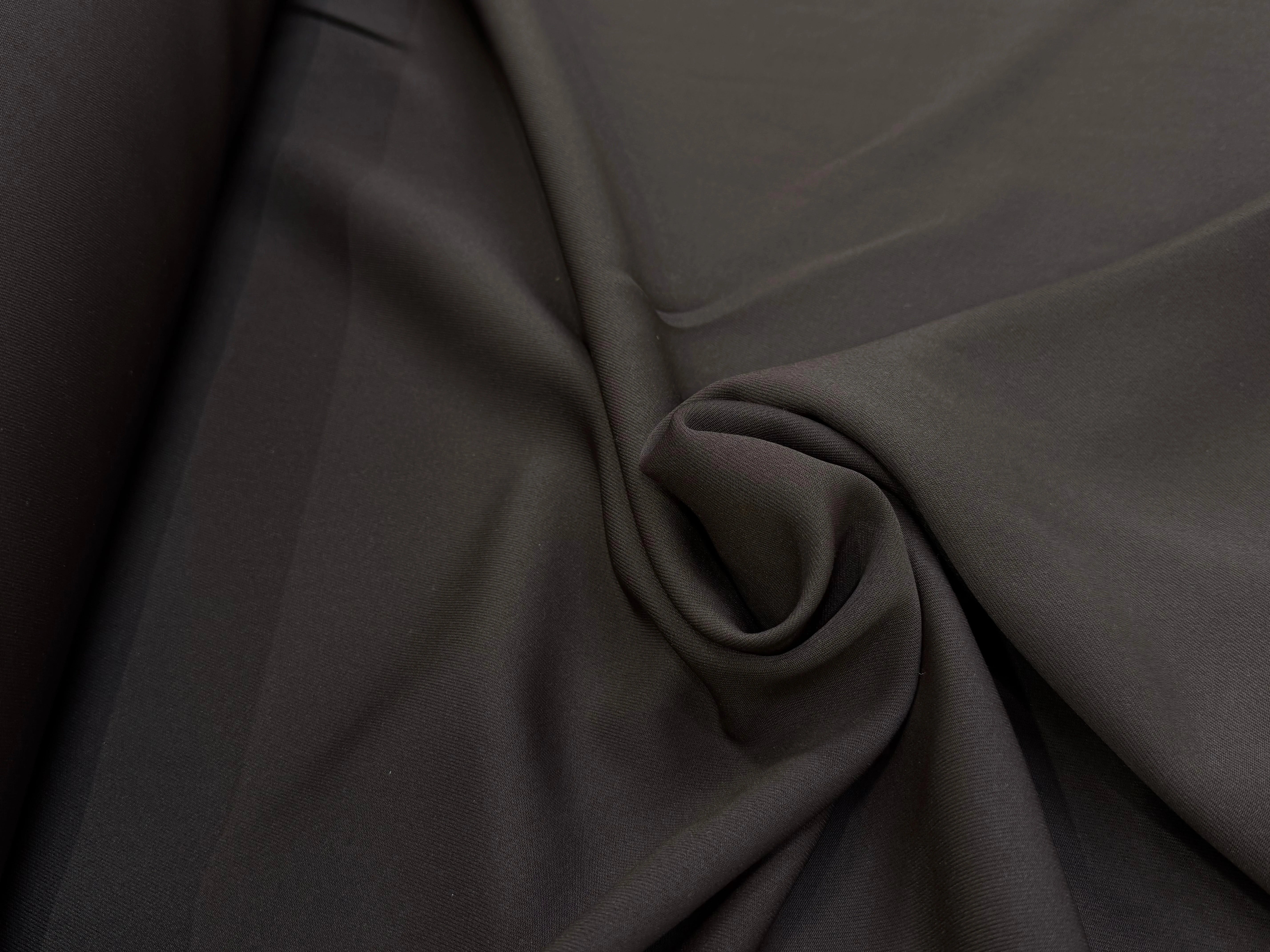 GABARDINE JAPON QUALITÉ COUTURE BEAU TOMBÉ MARRON FONCÉ - My Little Coupon