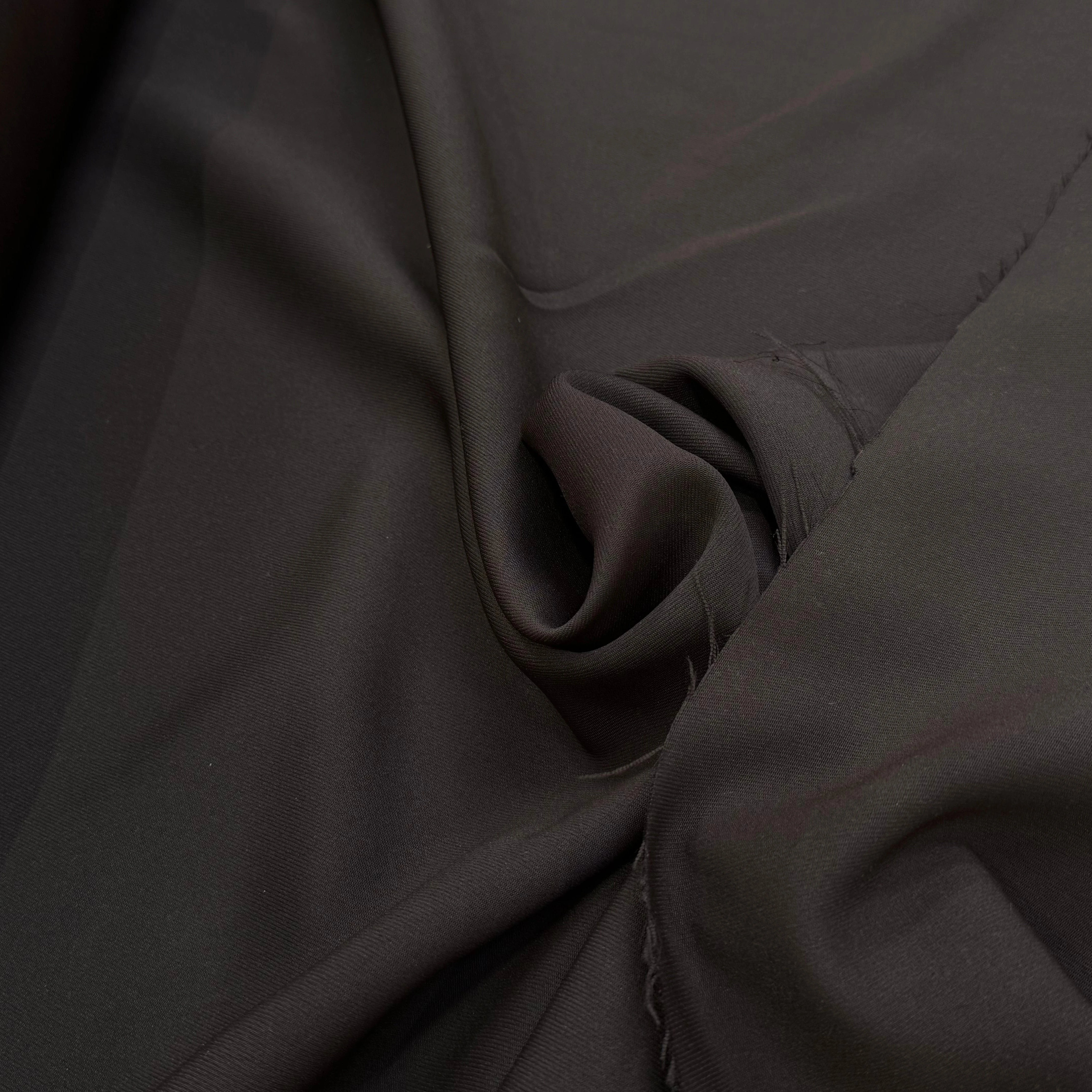 GABARDINE JAPON QUALITÉ COUTURE BEAU TOMBÉ MARRON FONCÉ - My Little Coupon