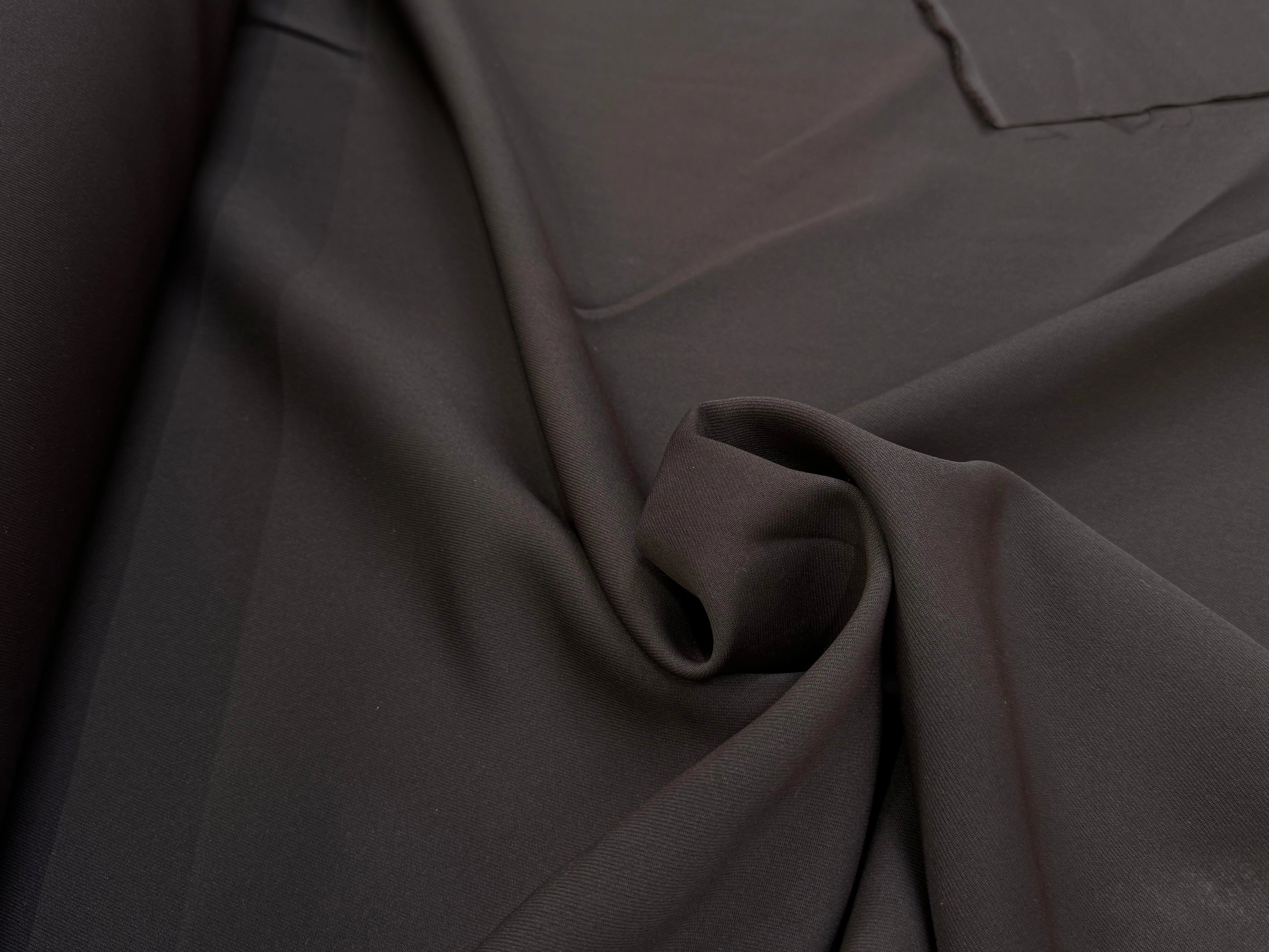 GABARDINE JAPON QUALITÉ COUTURE BEAU TOMBÉ MARRON FONCÉ - My Little Coupon