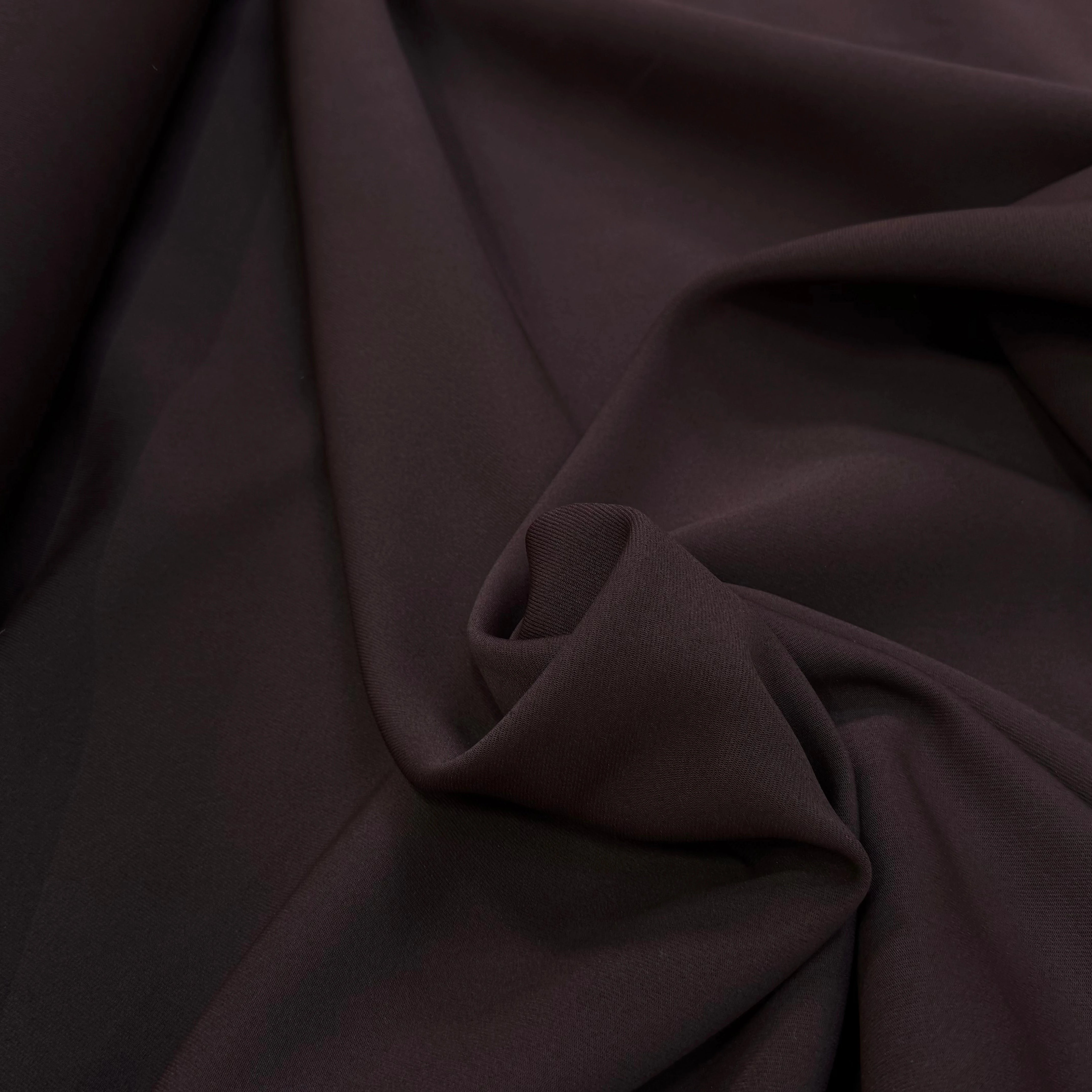 GABARDINE JAPON QUALITÉ COUTURE BEAU TOMBÉ MARRON - My Little Coupon