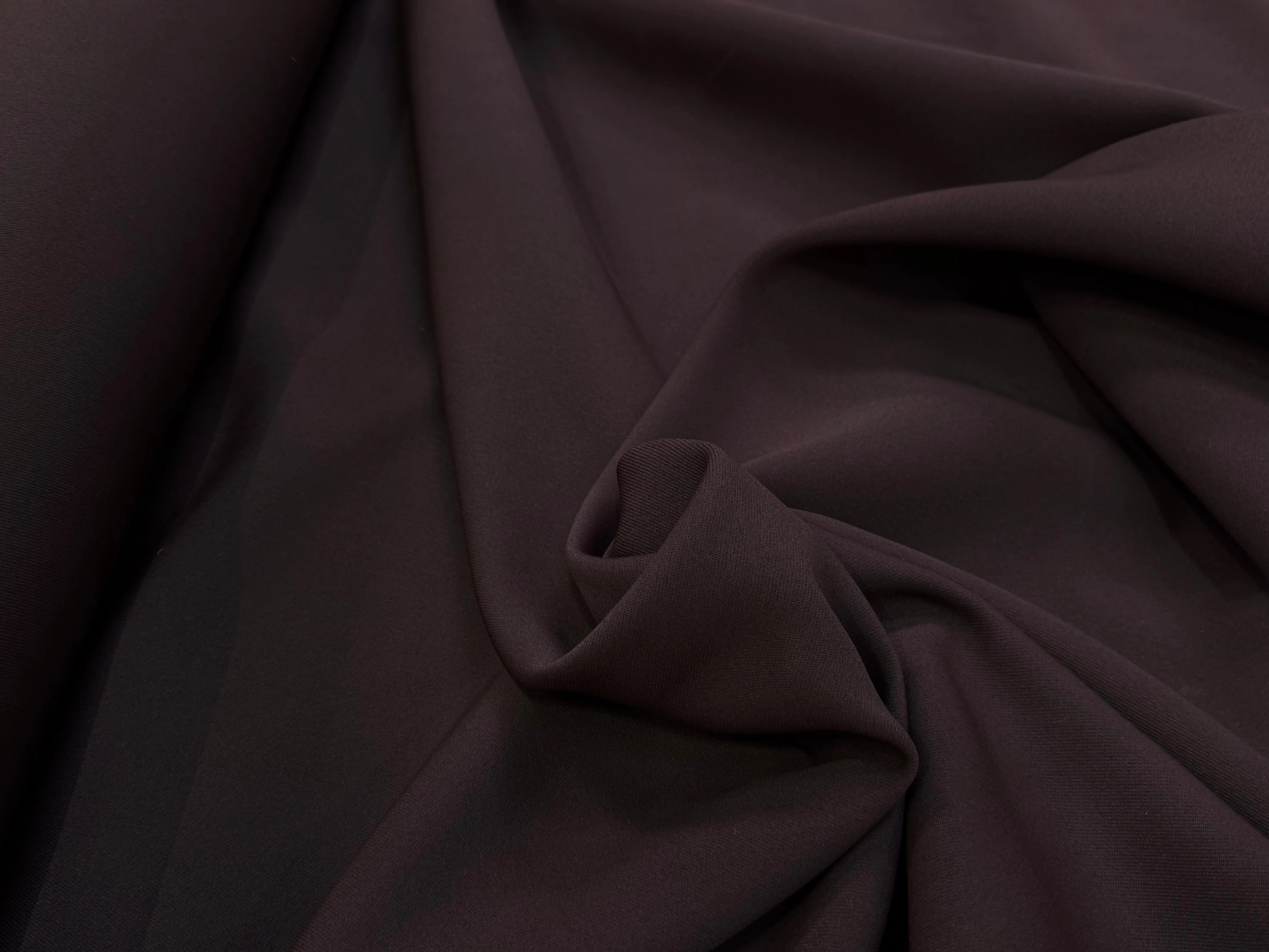GABARDINE JAPON QUALITÉ COUTURE BEAU TOMBÉ MARRON - My Little Coupon