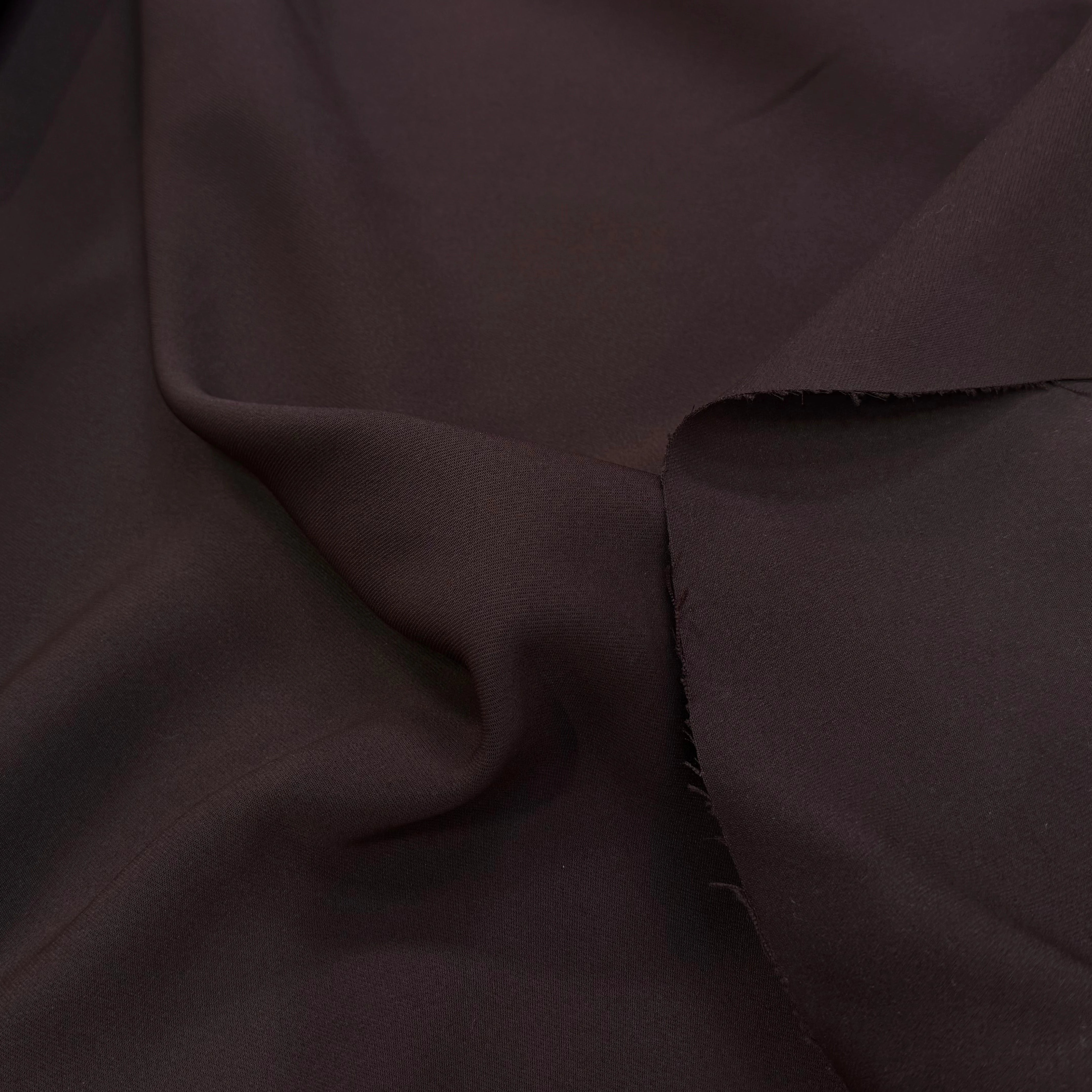 GABARDINE JAPON QUALITÉ COUTURE BEAU TOMBÉ MARRON - My Little Coupon
