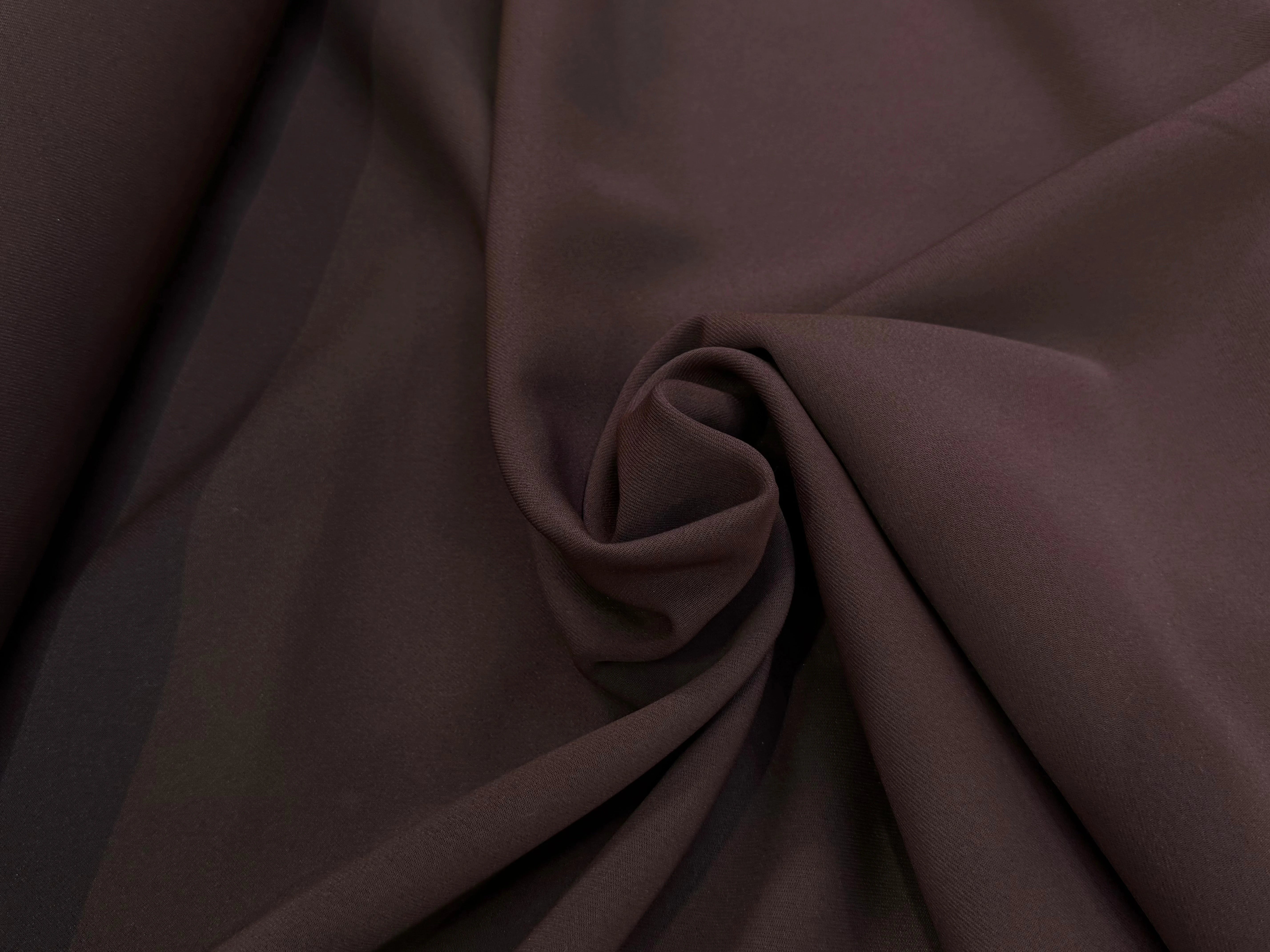 GABARDINE JAPON QUALITÉ COUTURE BEAU TOMBÉ MARRON - My Little Coupon