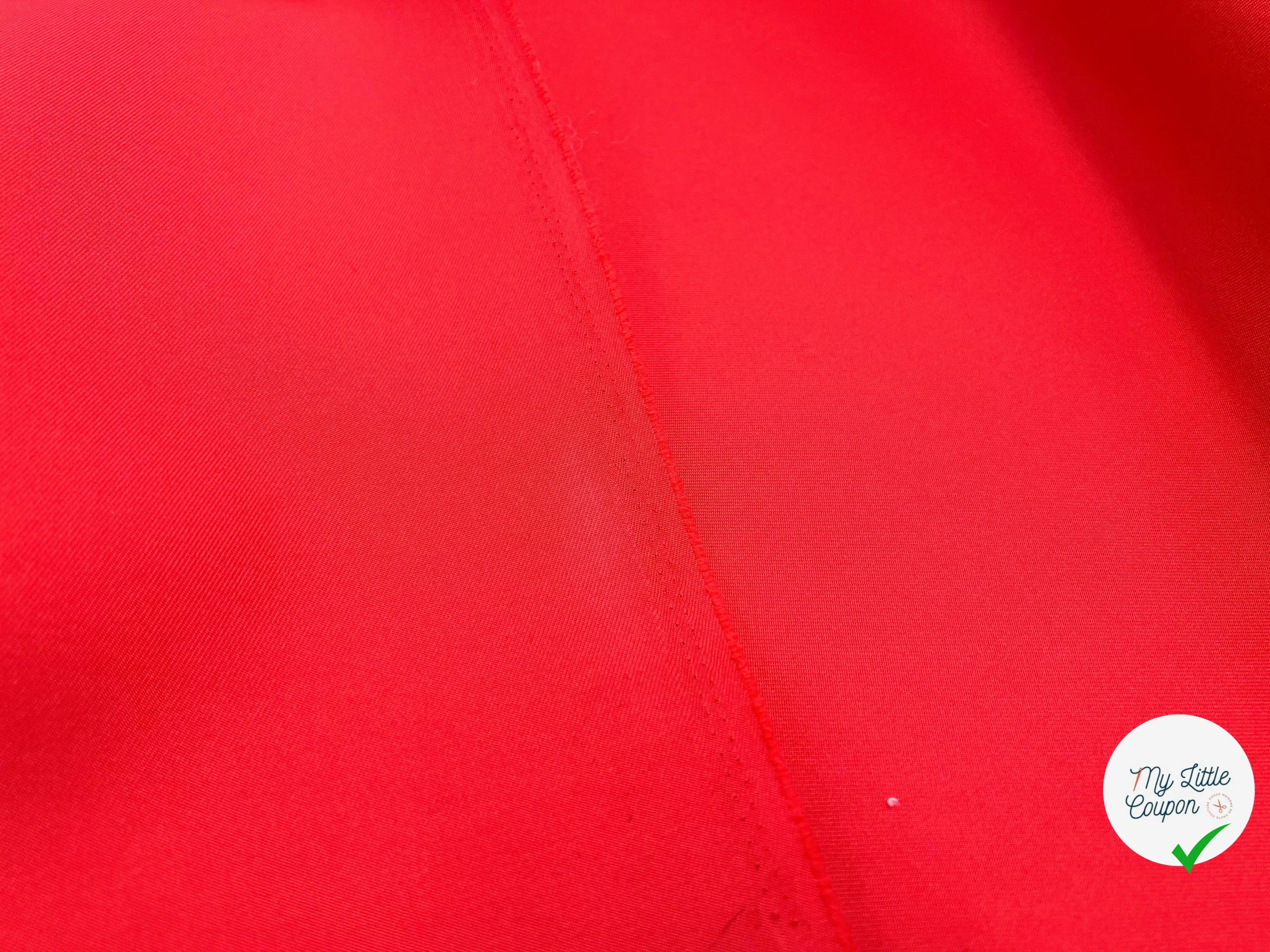 GABARDINE JAPON ULTRA RIGIDE TECHNIQUE ROUGE - My Little Coupon - tissu - coudre