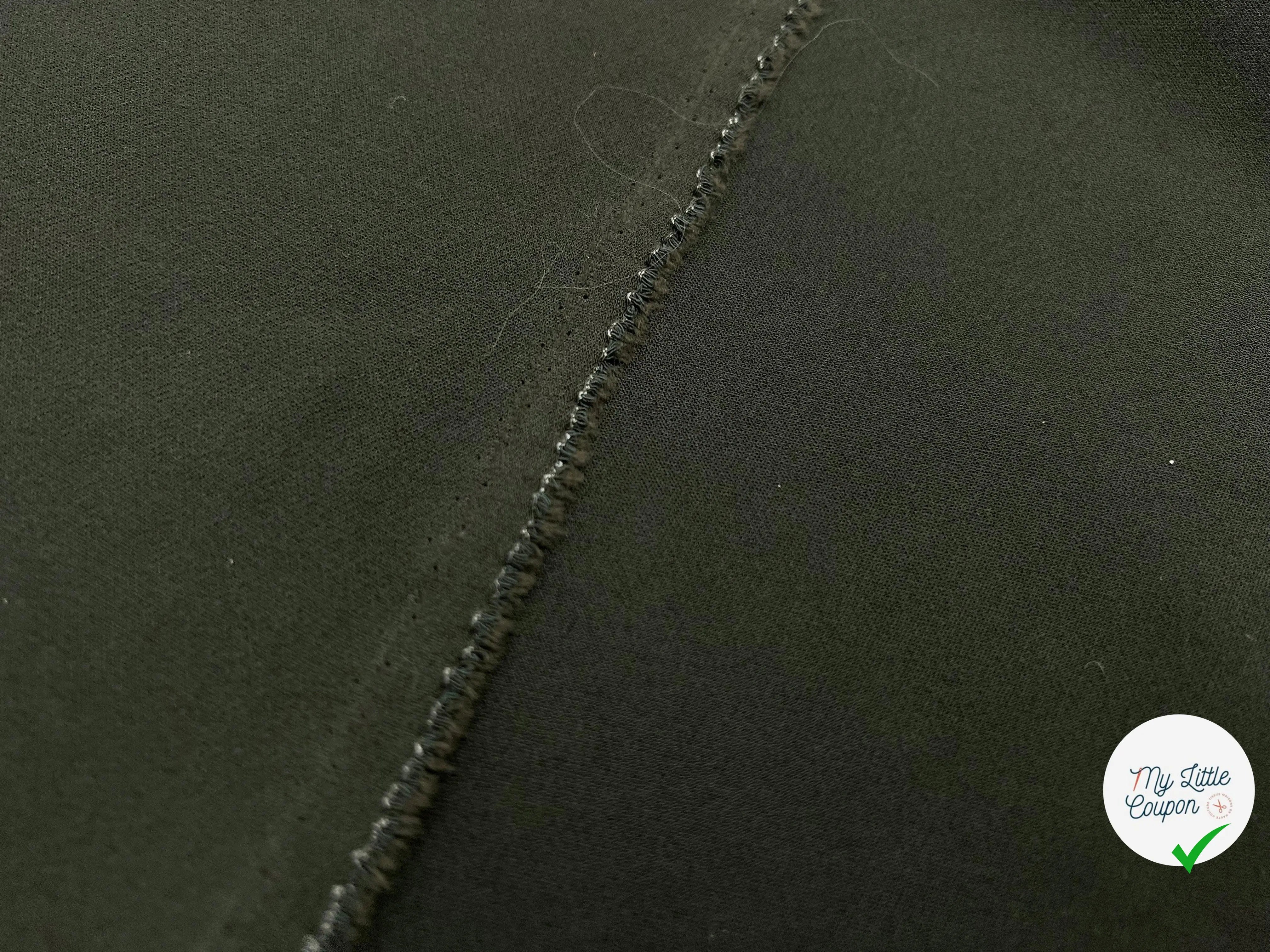 GABARDINE KAKI TOUCHER SOUPLE - My Little Coupon - tissu - coudre