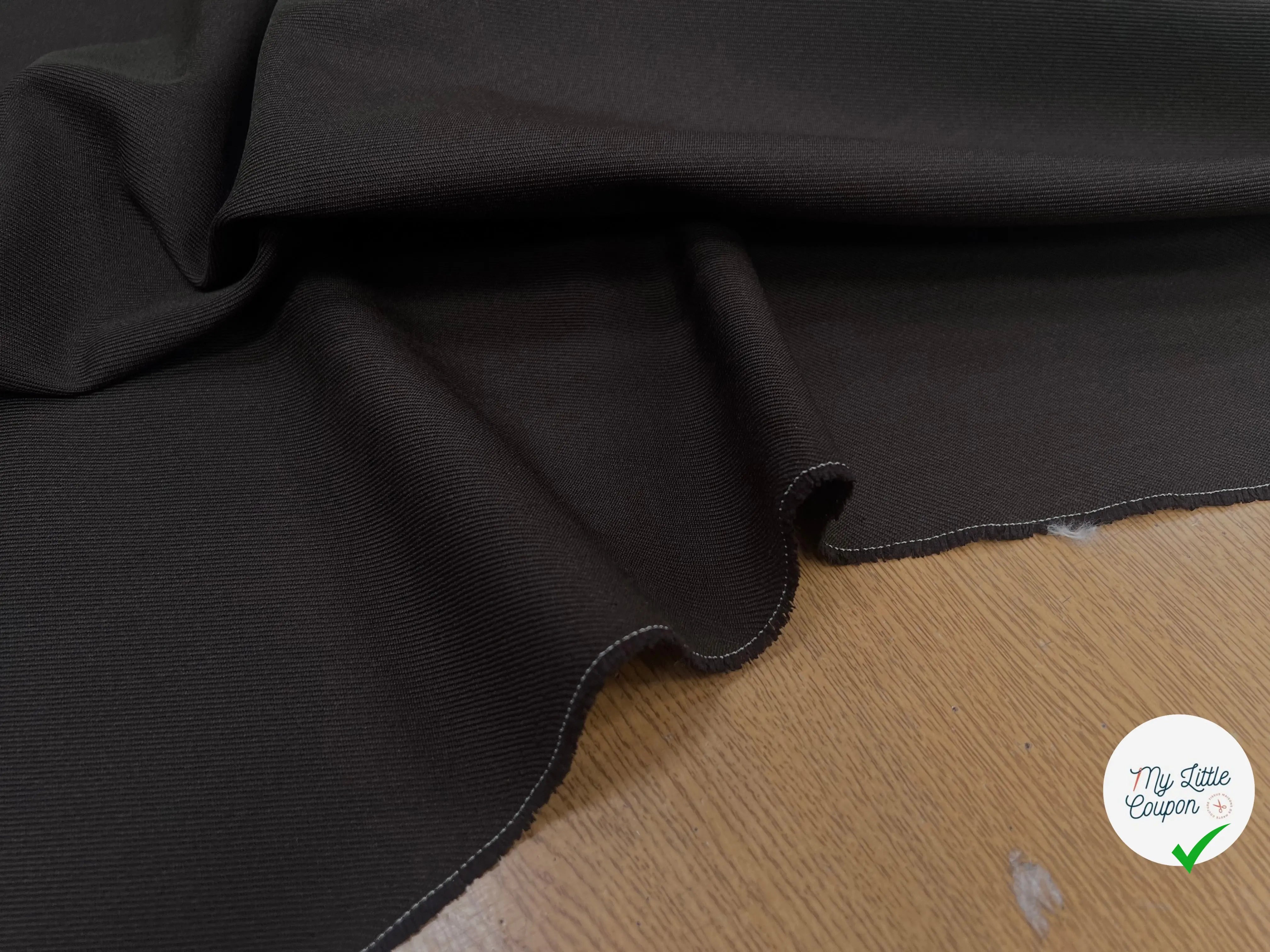 GABARDINE LAINE MÉLANGÉE KHAKI 56% LAINE VIERGE - My Little Coupon