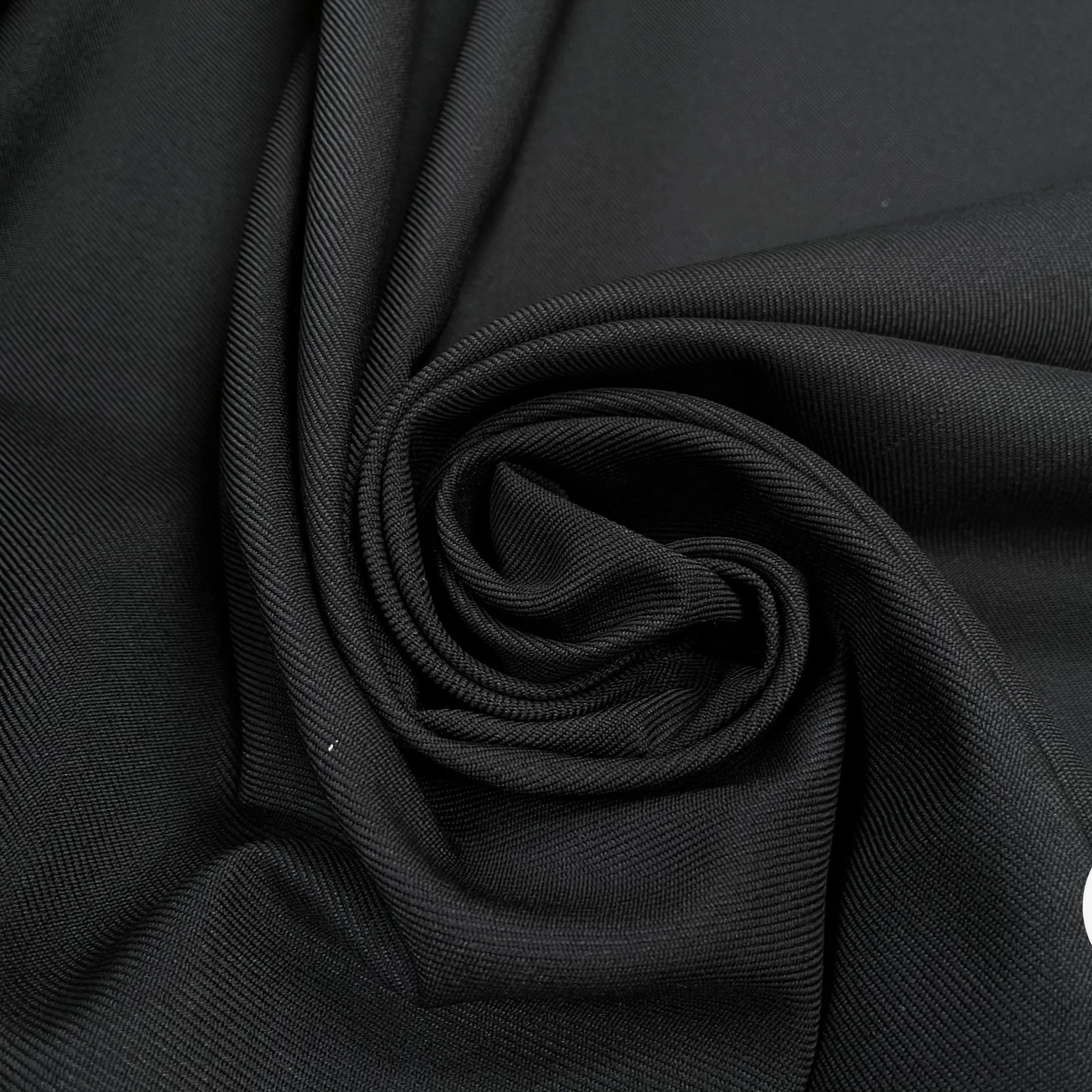 GABARDINE LAINE MÉLANGÉE NOIR - My Little Coupon