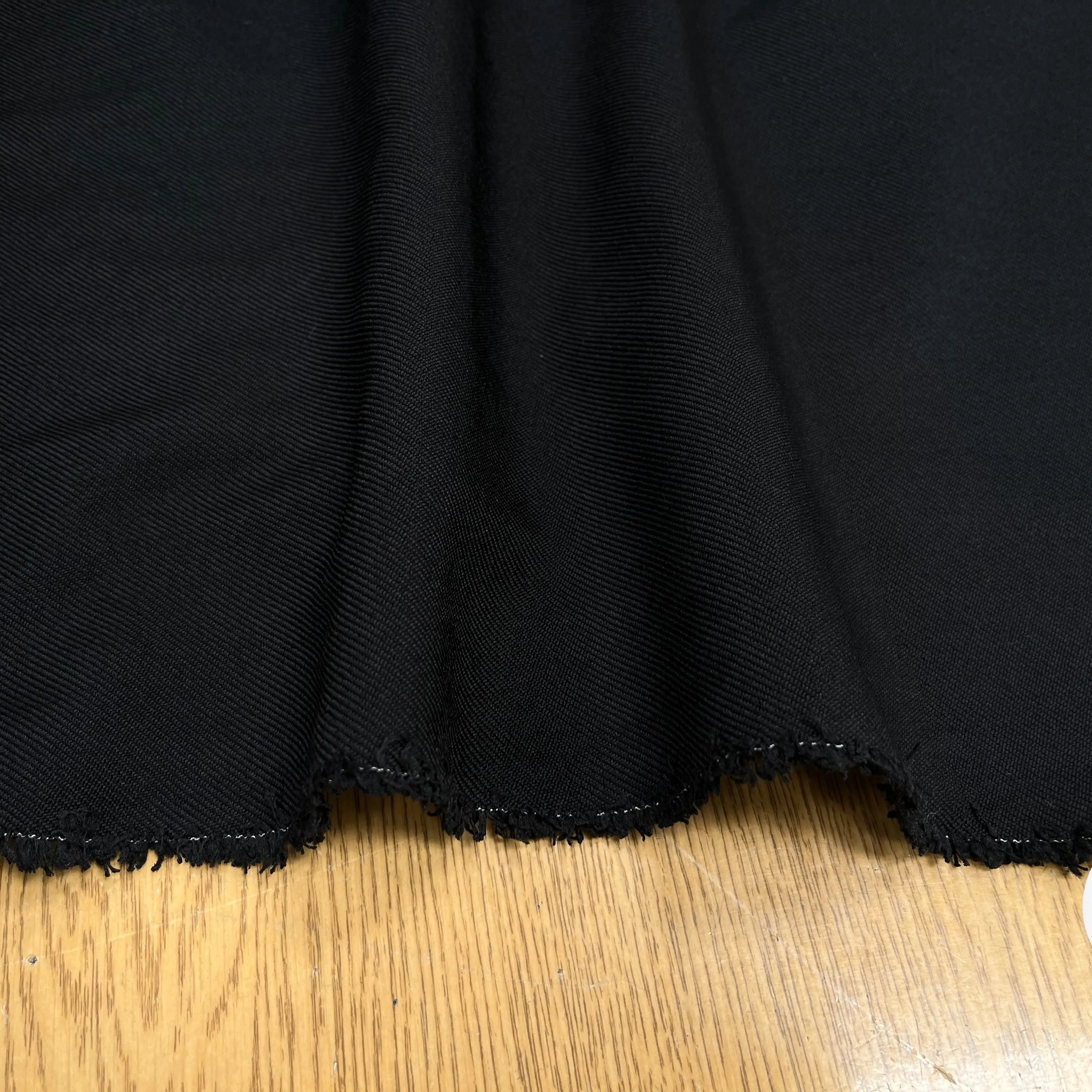 GABARDINE LAINE MÉLANGÉE NOIR - My Little Coupon