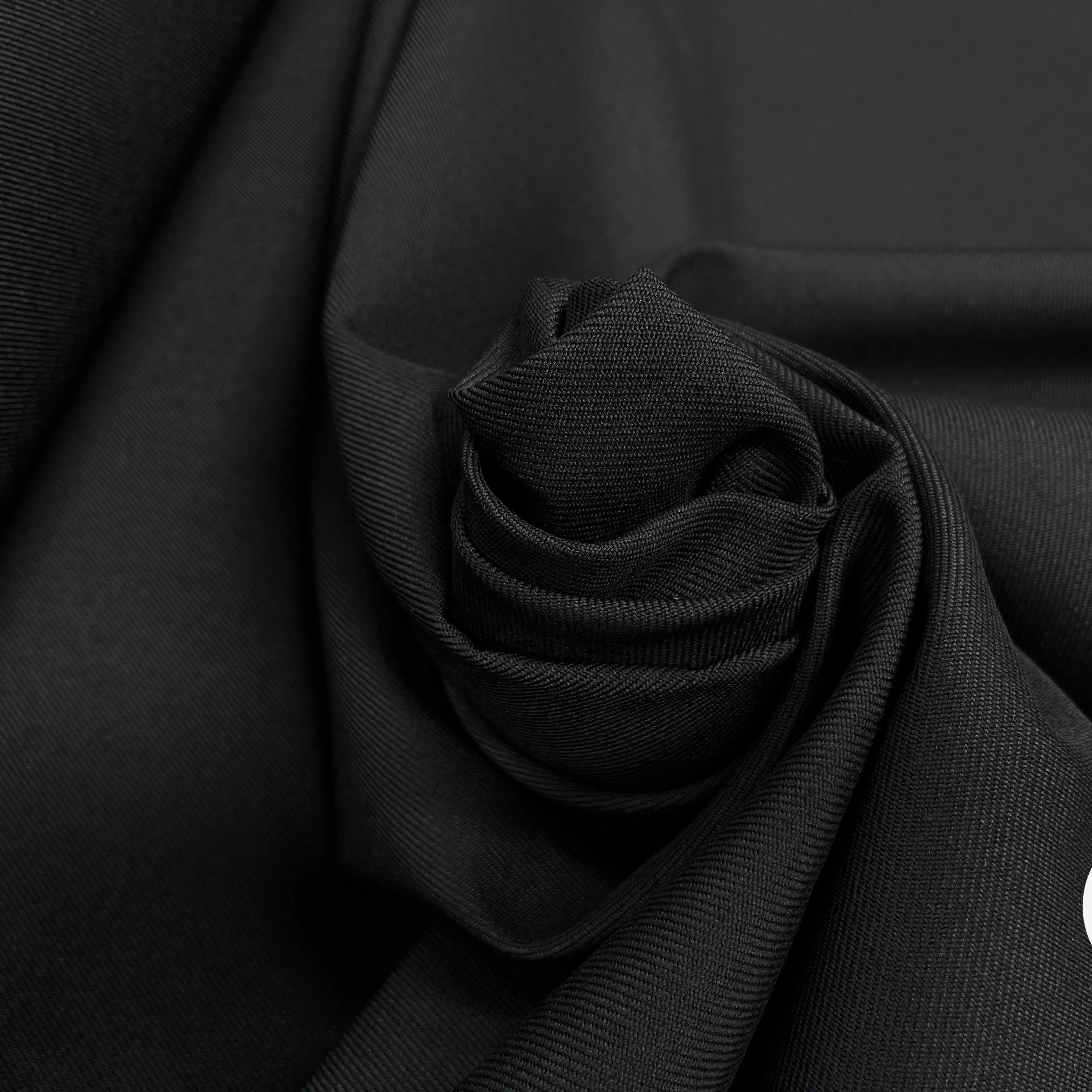 GABARDINE LAINE MÉLANGÉE NOIR - My Little Coupon