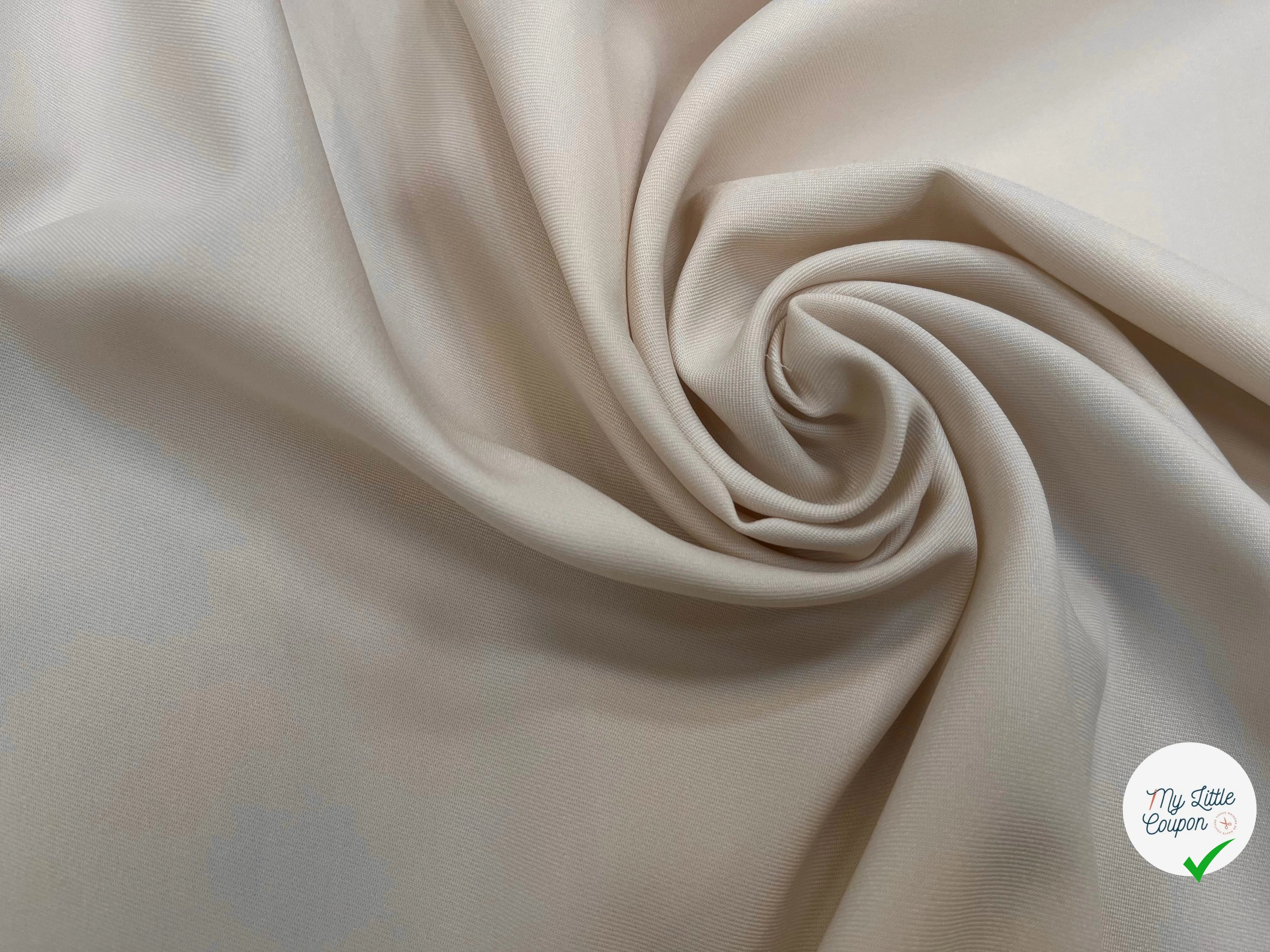 GABARDINE LÈGEREMENT STRIÉE BLANC CASSÉ - My Little Coupon