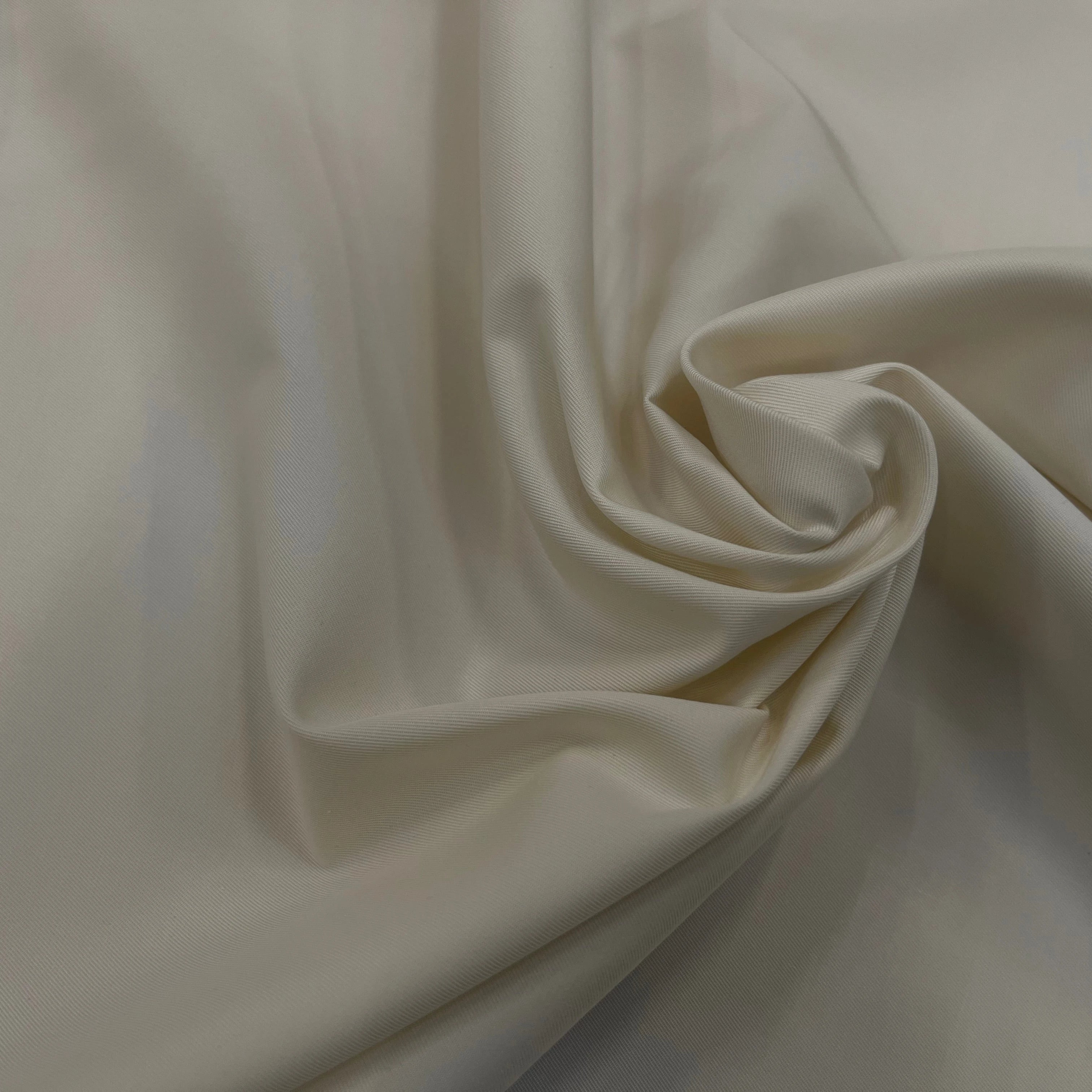 GABARDINE LEGÈREMENT STRIÉE CHALK 150CM - My Little Coupon