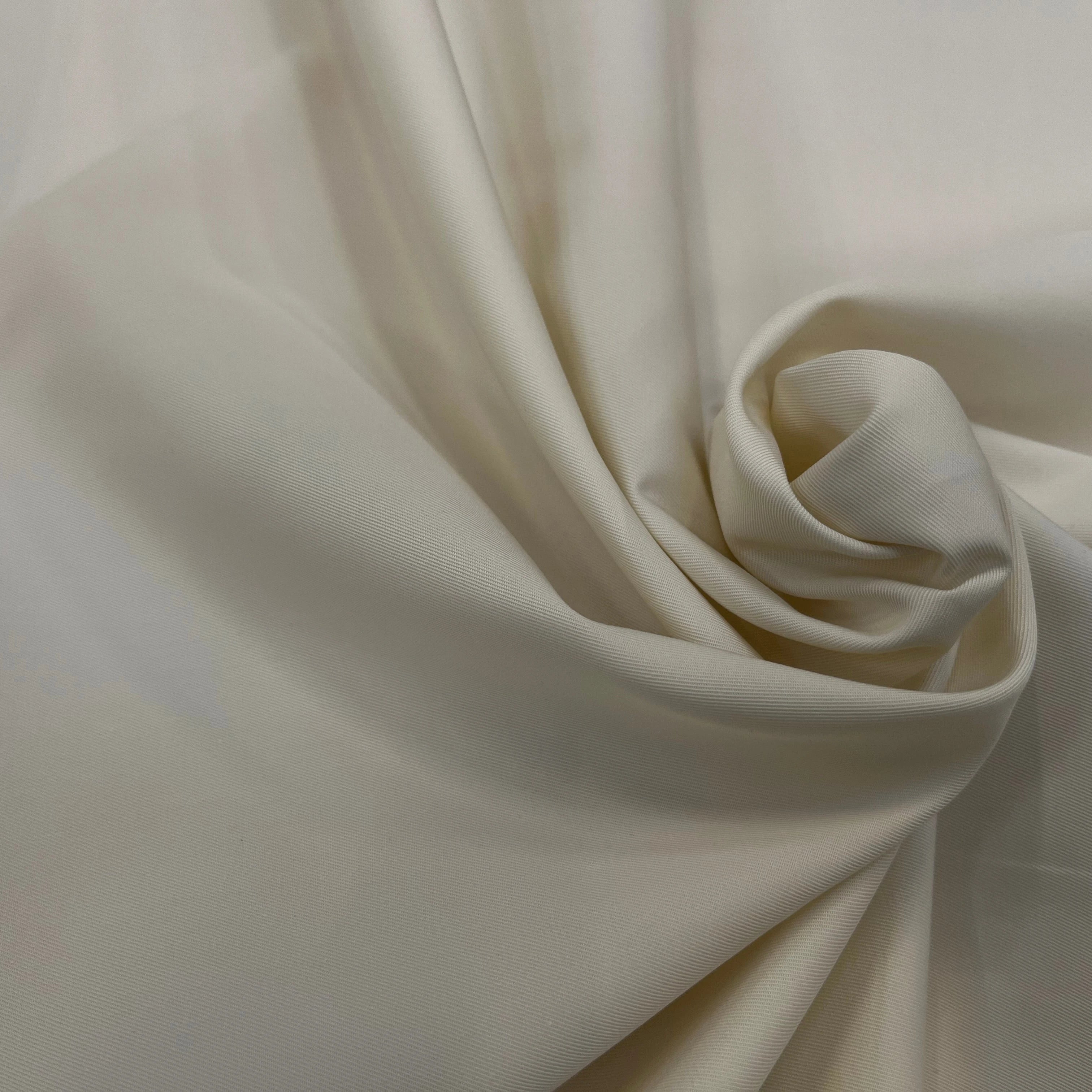 GABARDINE LEGÈREMENT STRIÉE CHALK 150CM - My Little Coupon