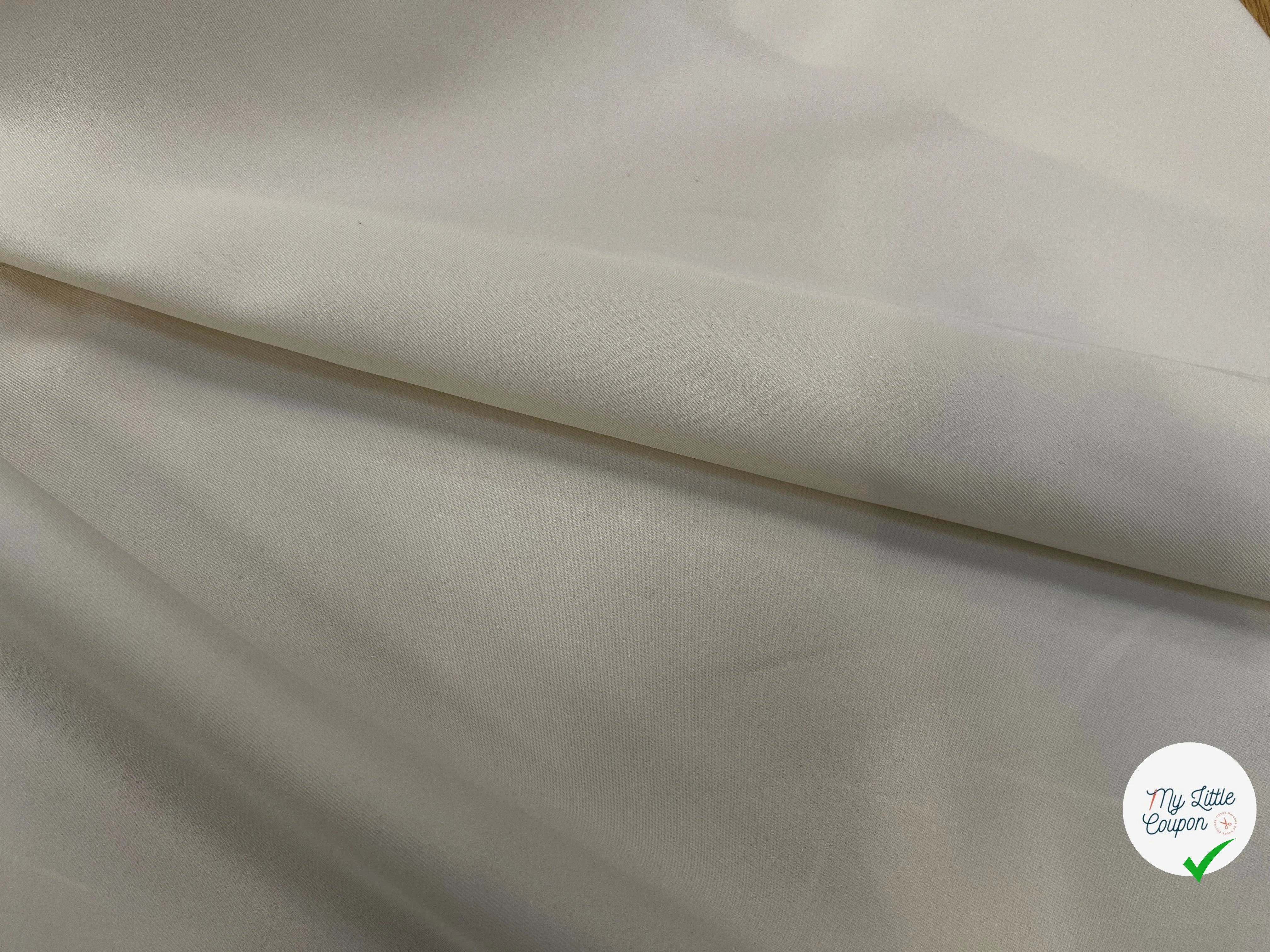 GABARDINE LEGÈREMENT STRIÉE CHALK 150CM - My Little Coupon