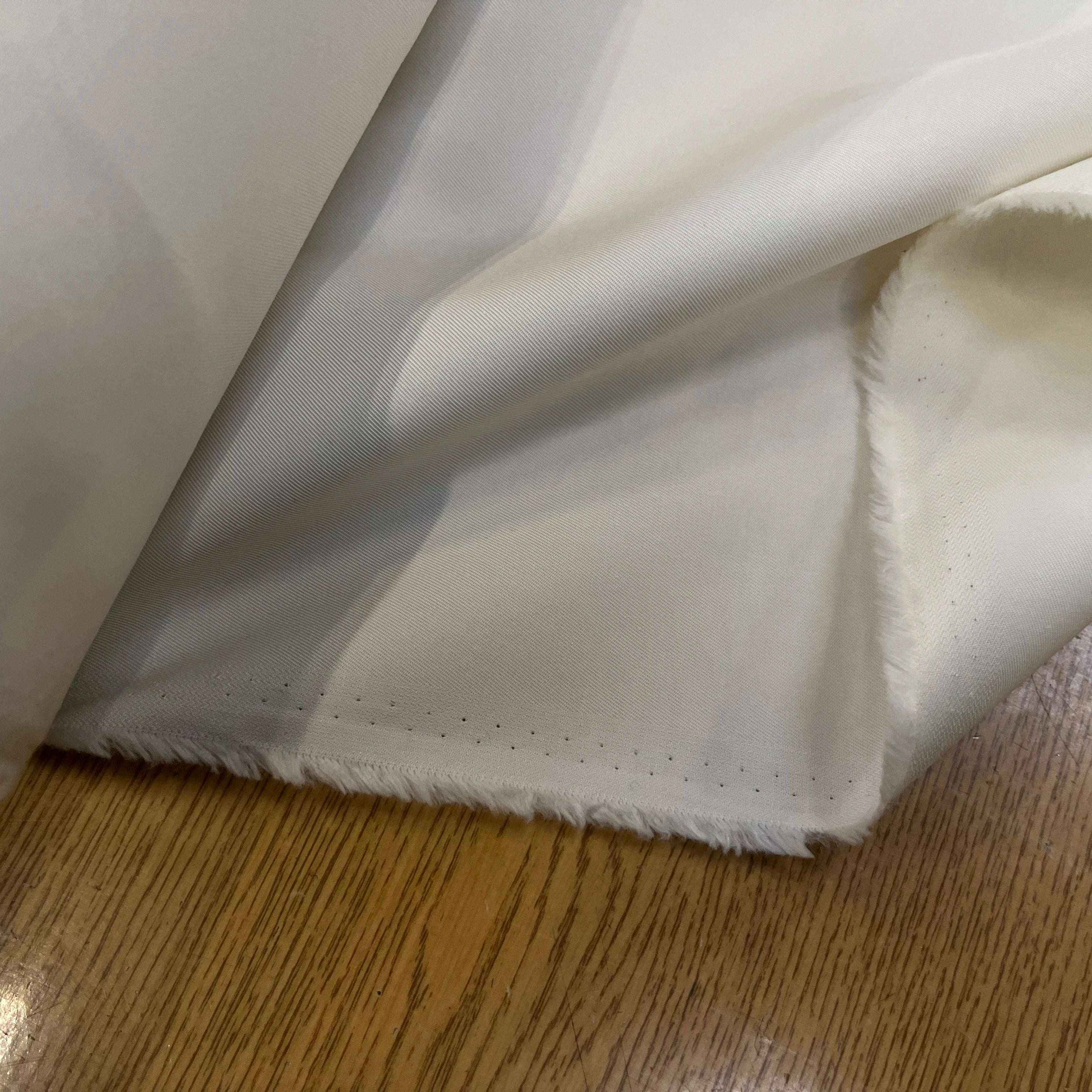 GABARDINE LEGÈREMENT STRIÉE CHALK 150CM - My Little Coupon