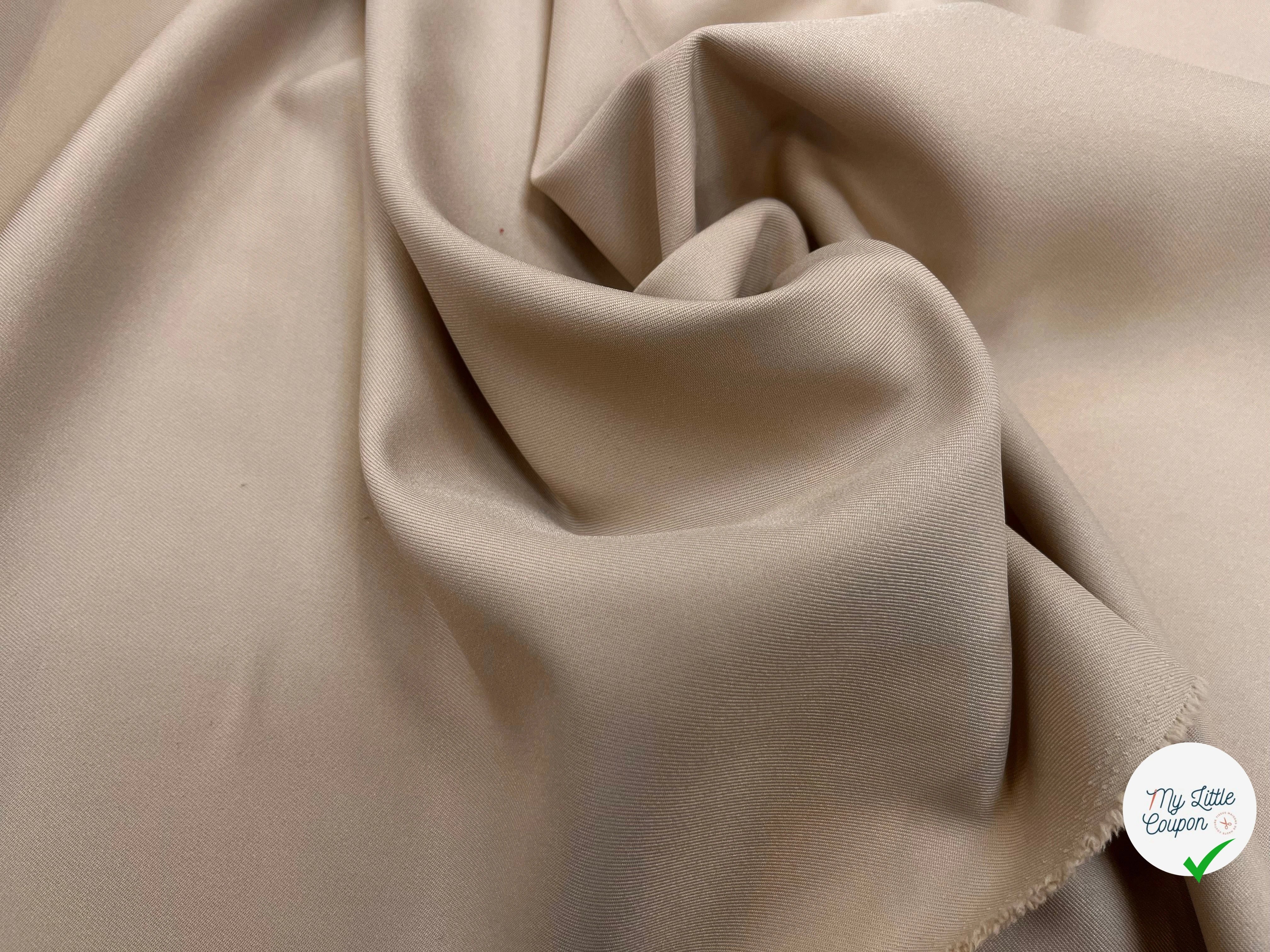 GABARDINE LÈGEREMENT STRIÉE SABLE - My Little Coupon