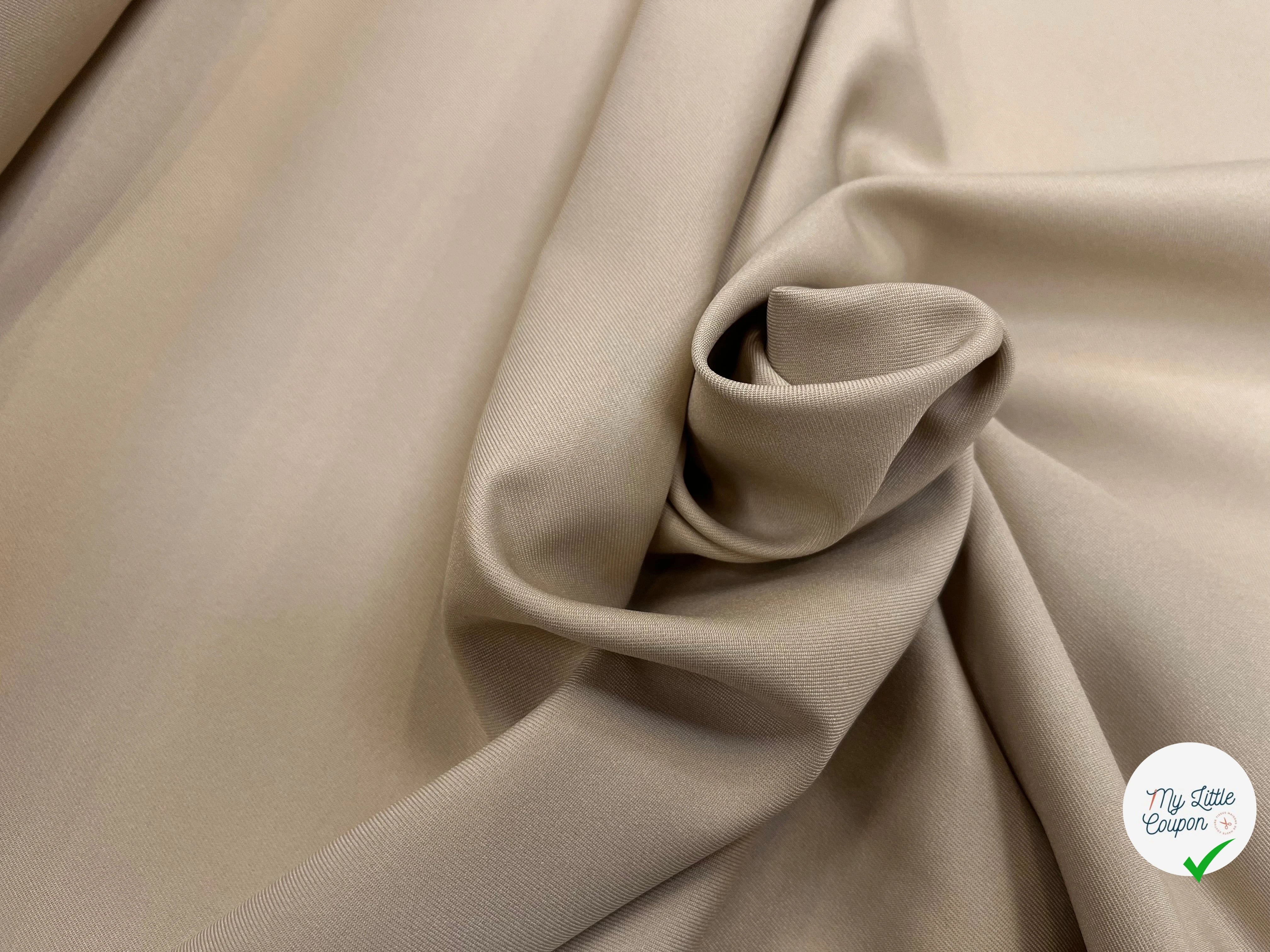 GABARDINE LÈGEREMENT STRIÉE SABLE - My Little Coupon