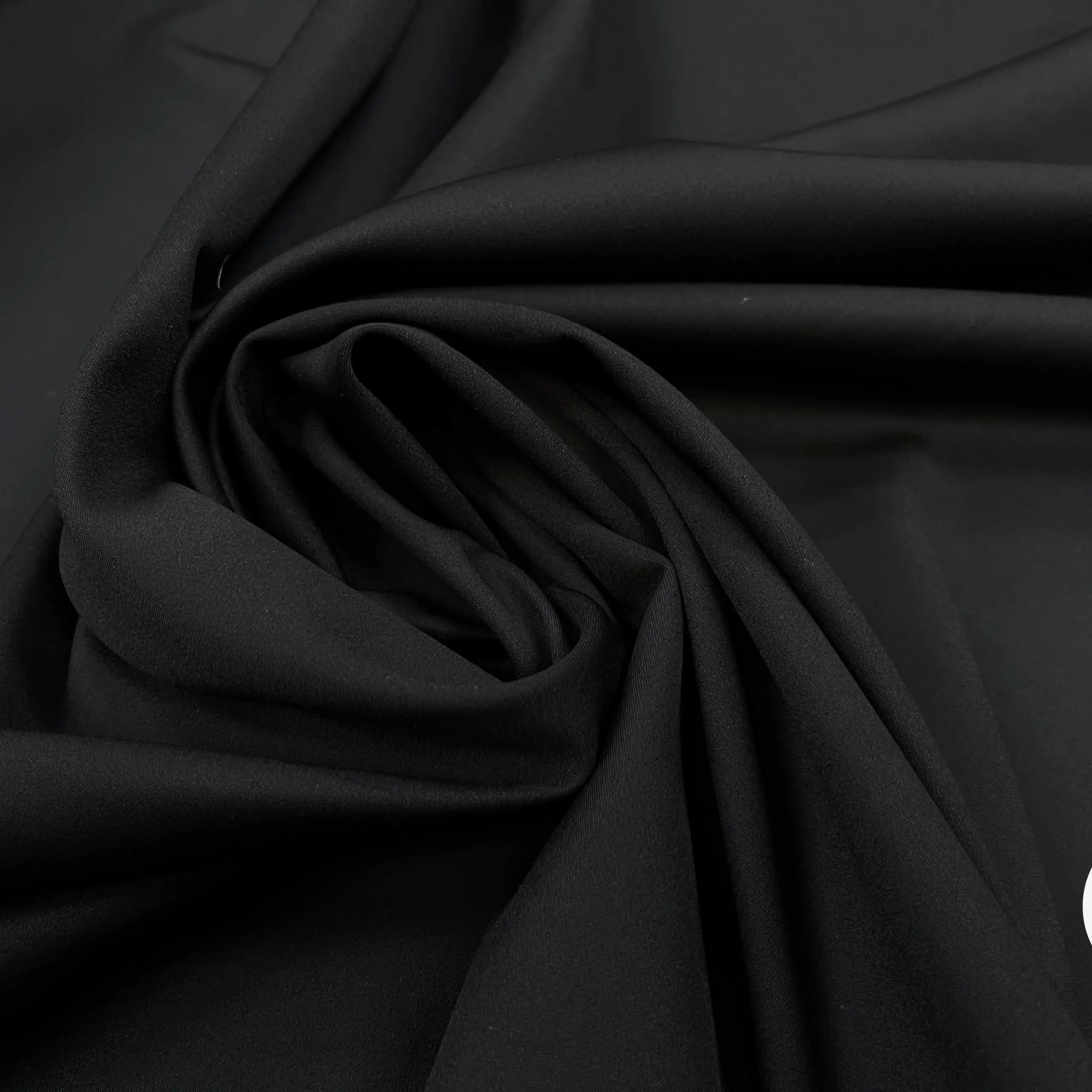 GABARDINE LISSE ULTRA STRETCH NOIR - My Little Coupon