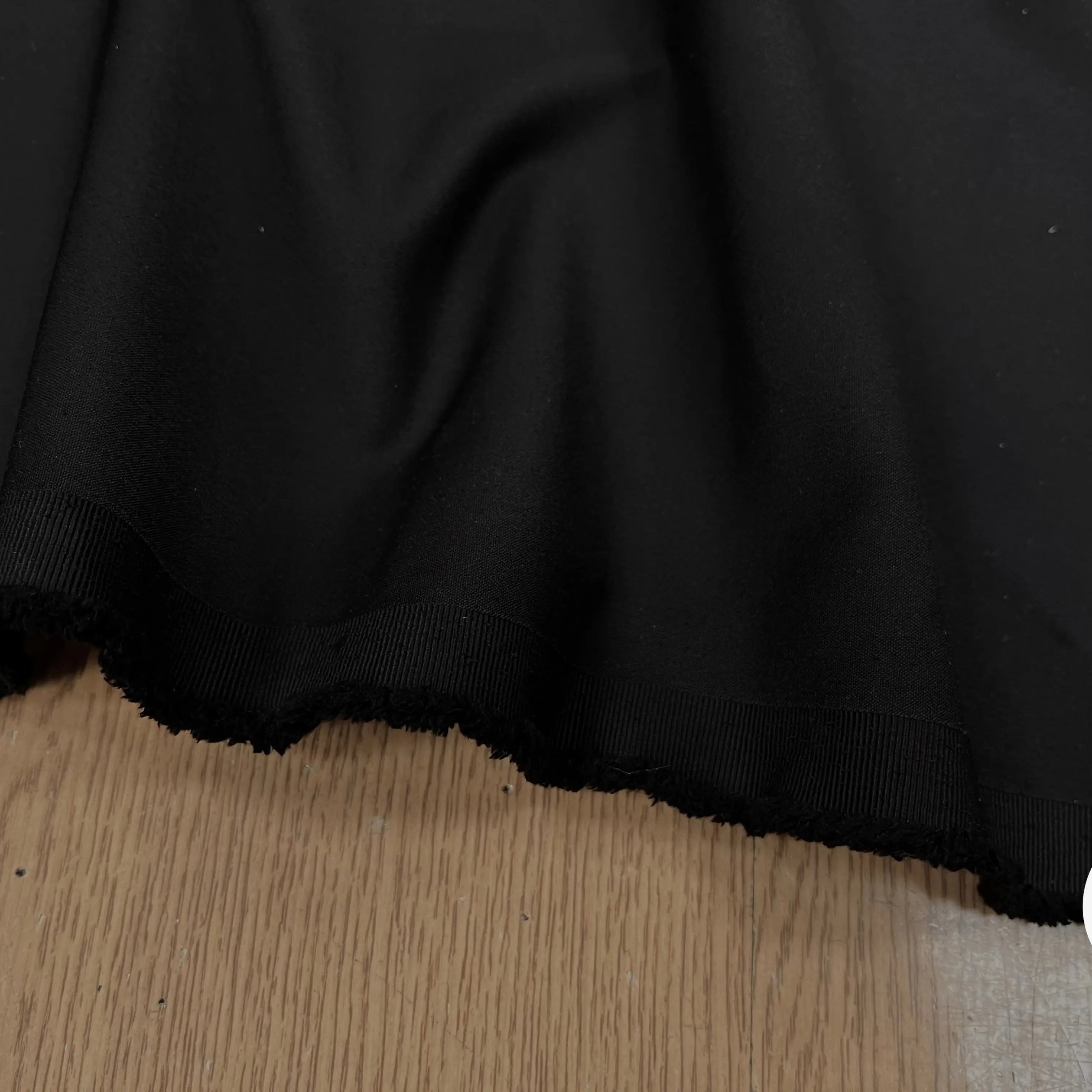 GABARDINE LISSE ULTRA STRETCH NOIR - My Little Coupon