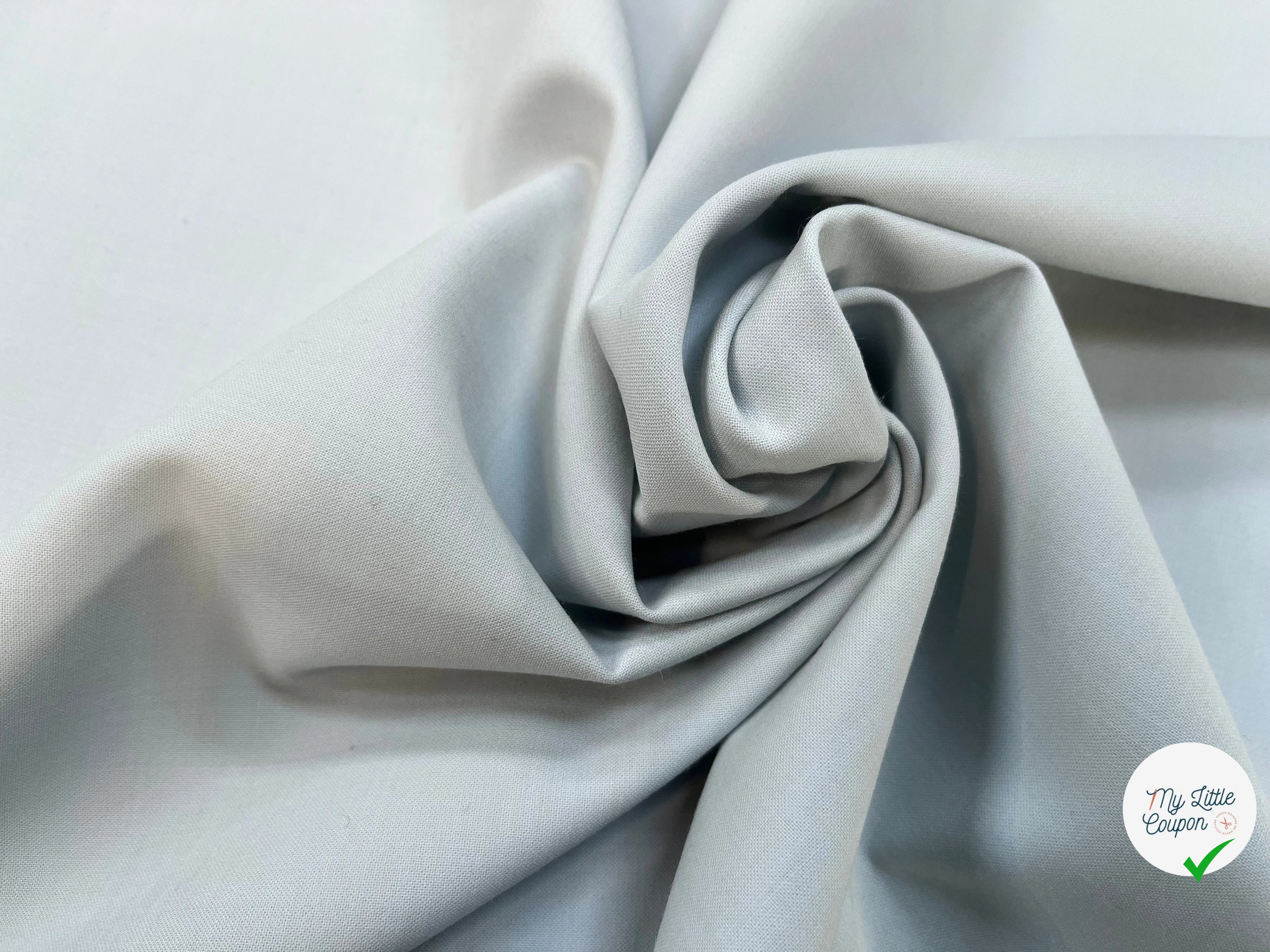 GABARDINE LOURDE 41% LAINE VIERGE BLEU CLAIR 144CM - My Little Coupon