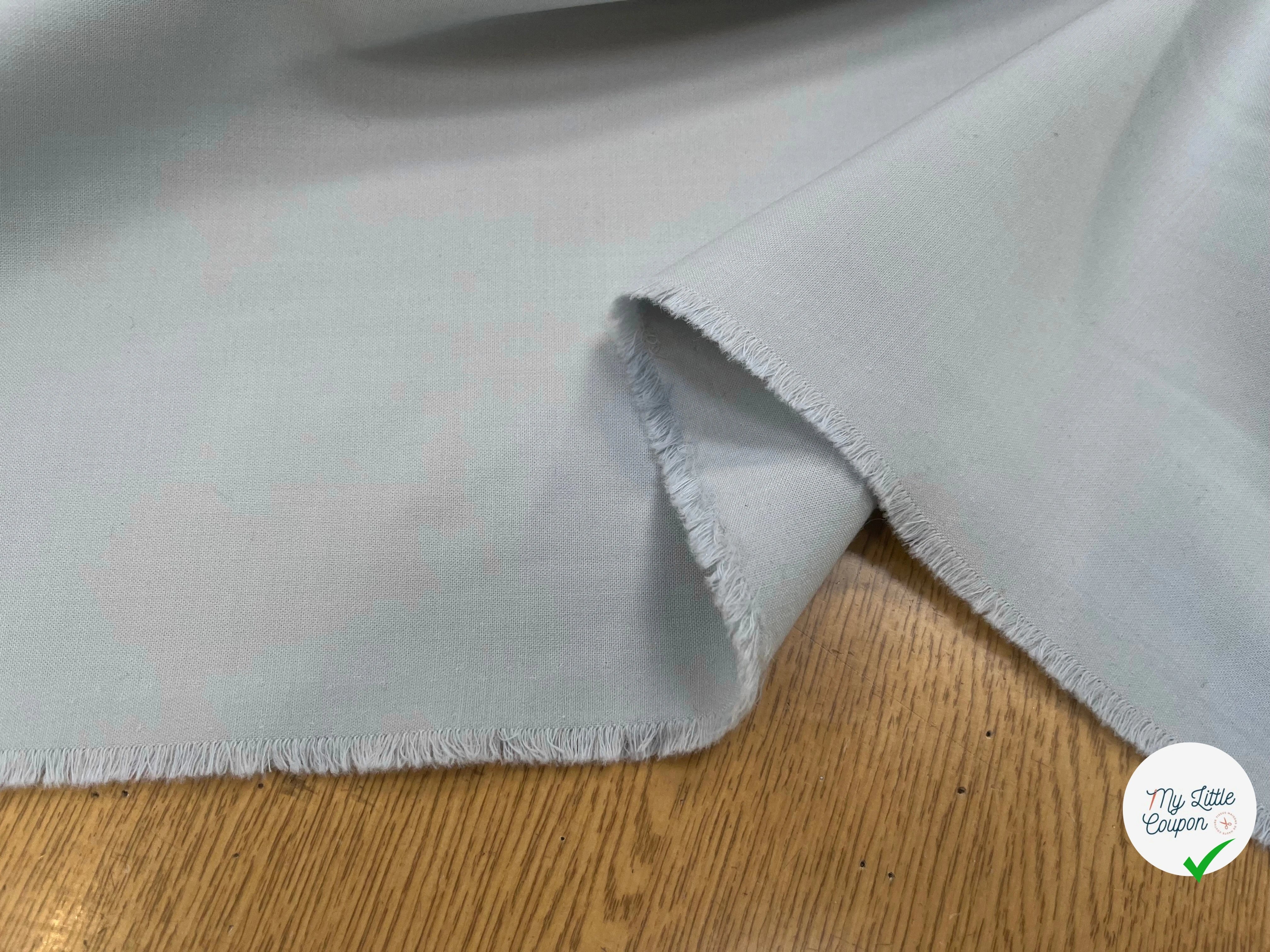 GABARDINE LOURDE 41% LAINE VIERGE BLEU CLAIR 144CM - My Little Coupon