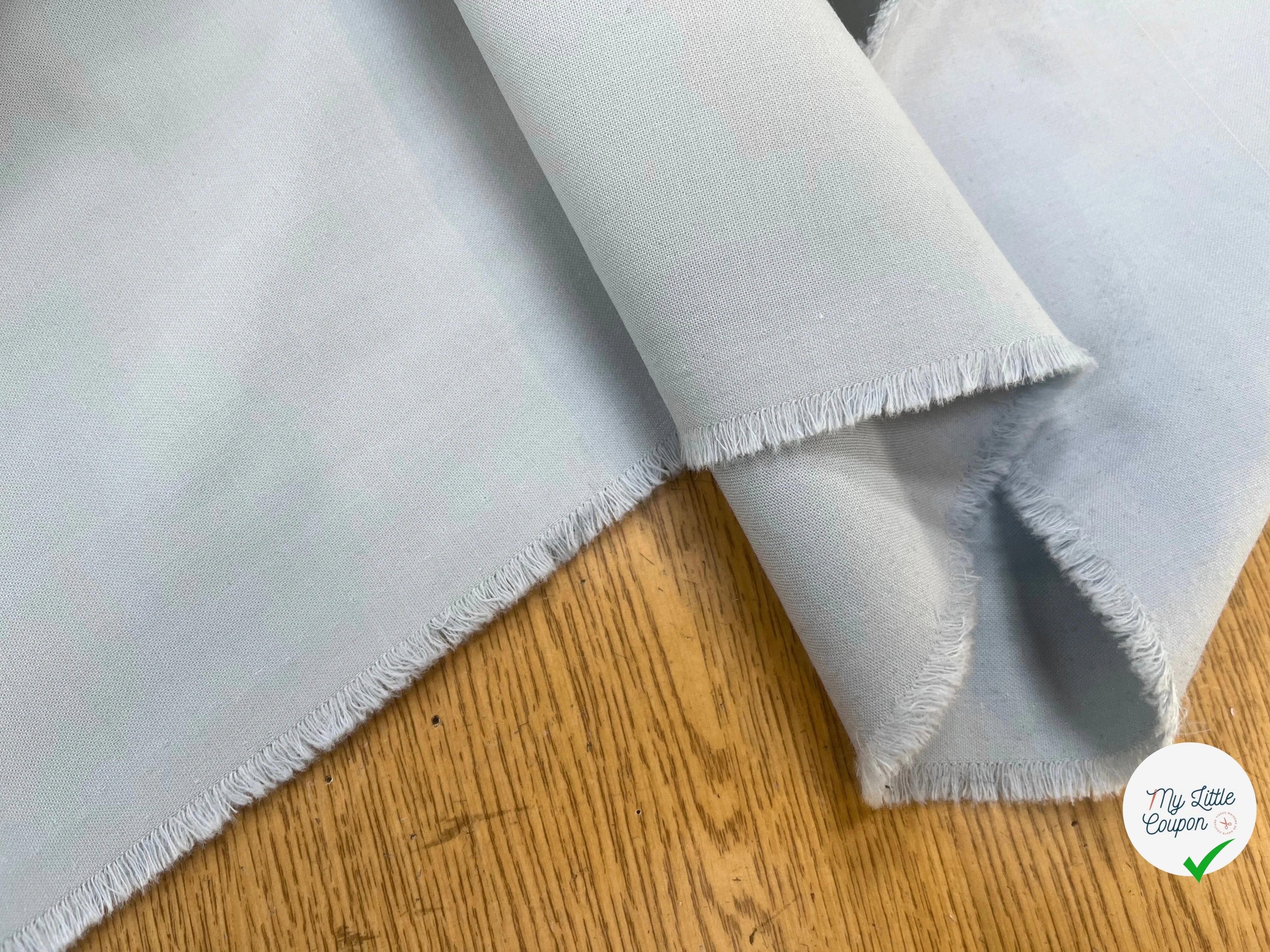 GABARDINE LOURDE 41% LAINE VIERGE BLEU CLAIR 144CM - My Little Coupon