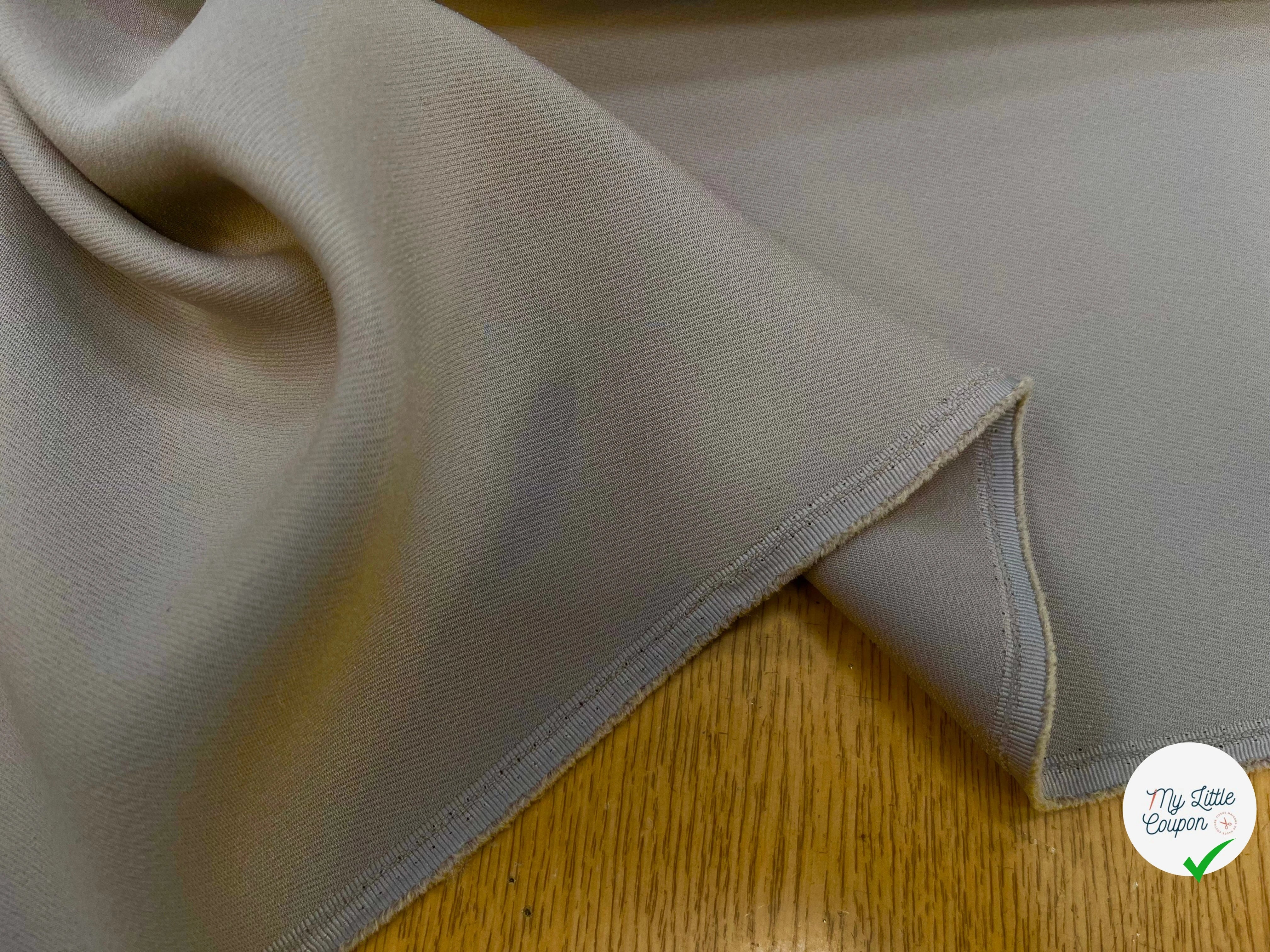 GABARDINE LOURDE POLYESTER 130CM STONE - My Little Coupon