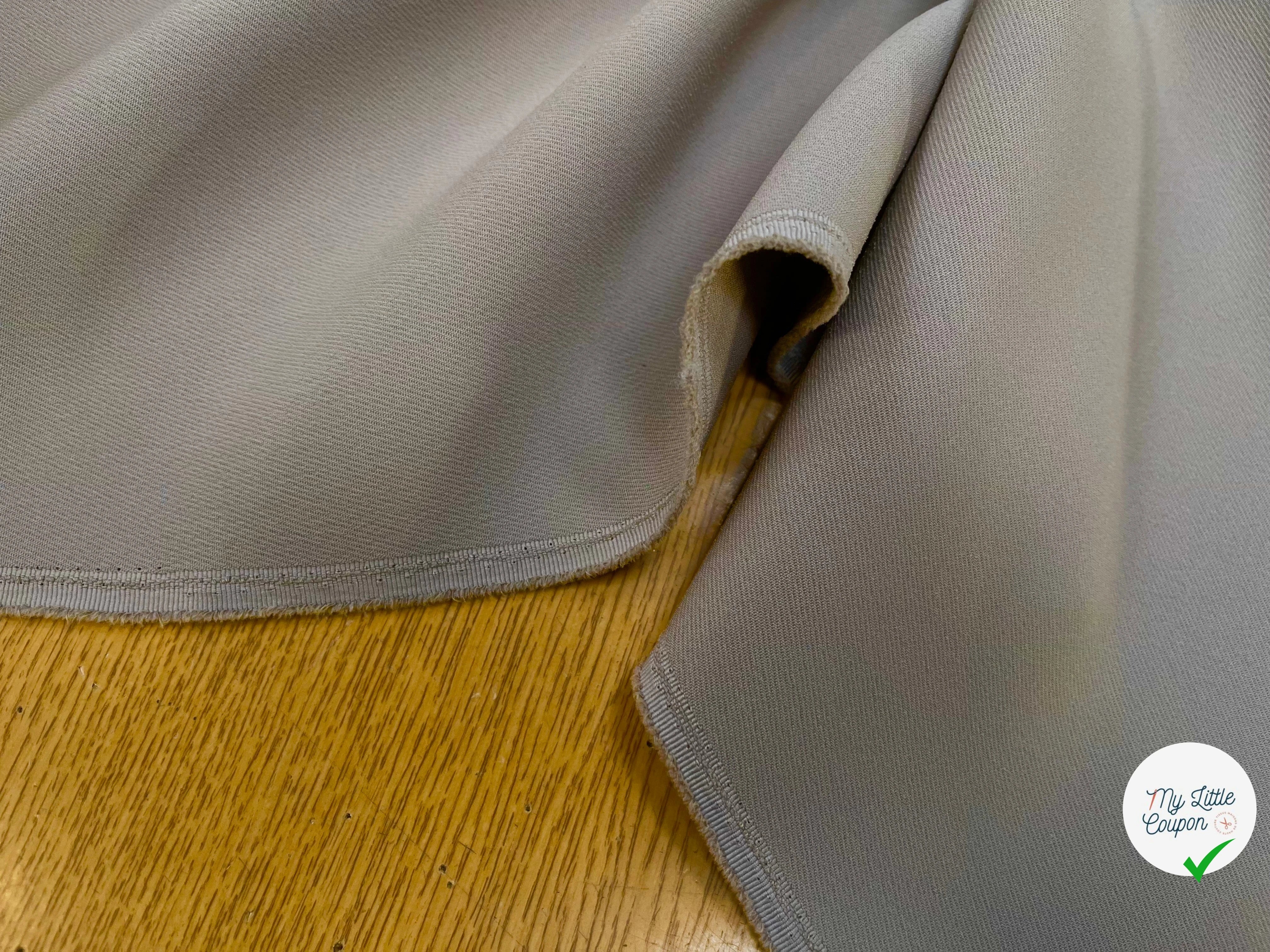 GABARDINE LOURDE POLYESTER 130CM STONE - My Little Coupon