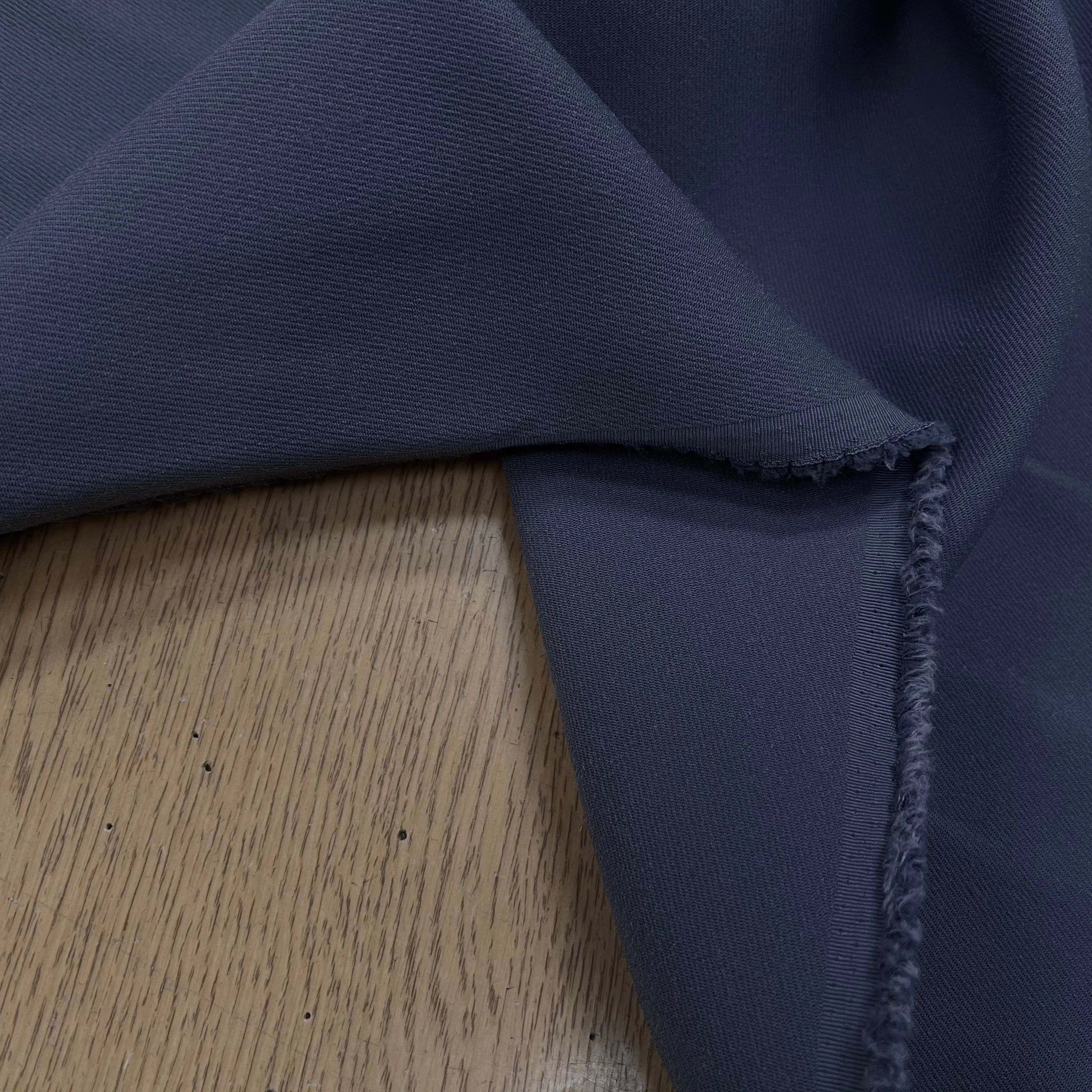 GABARDINE LOURDE POLYESTER BLEU 130CM JAPAN - My Little Coupon