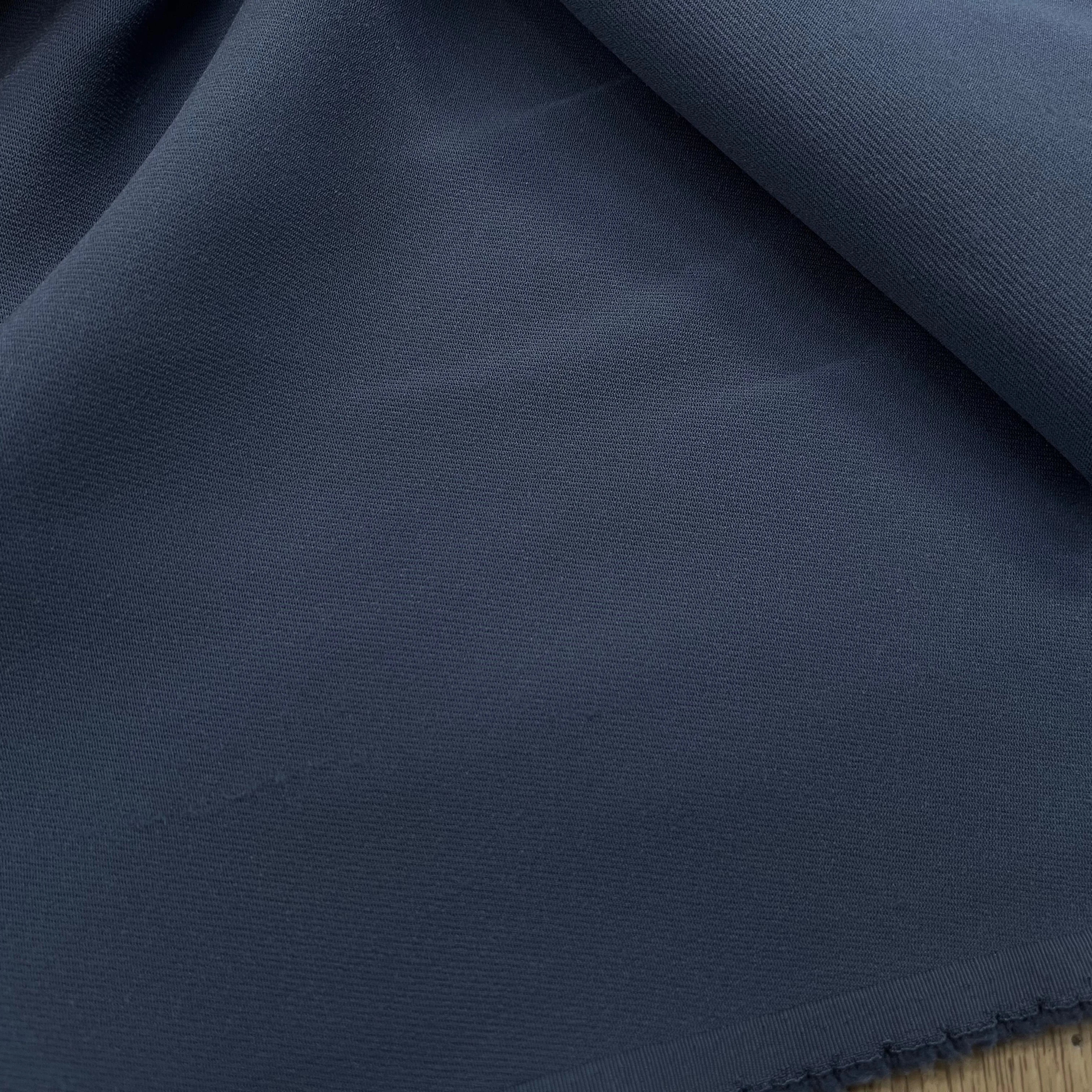 GABARDINE LOURDE POLYESTER BLEU 130CM JAPAN - My Little Coupon