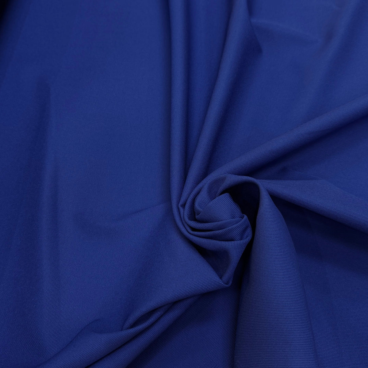 GABARDINE LOURDE SERGÉE POLYCOTON BLEU ROYAL - My Little Coupon
