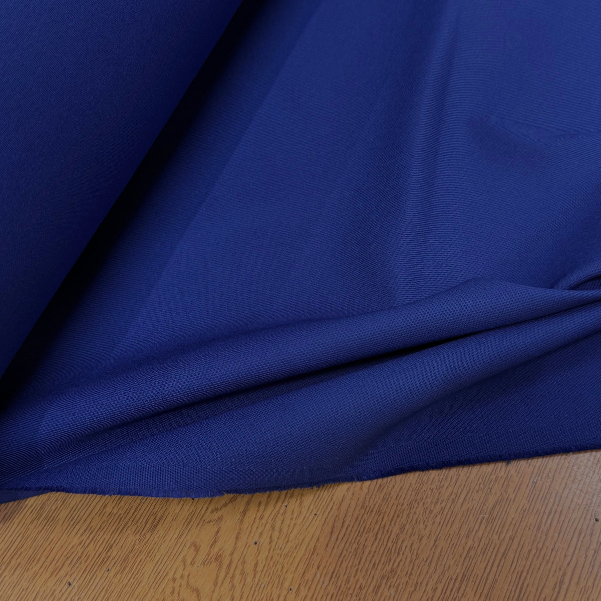 GABARDINE LOURDE SERGÉE POLYCOTON BLEU ROYAL - My Little Coupon