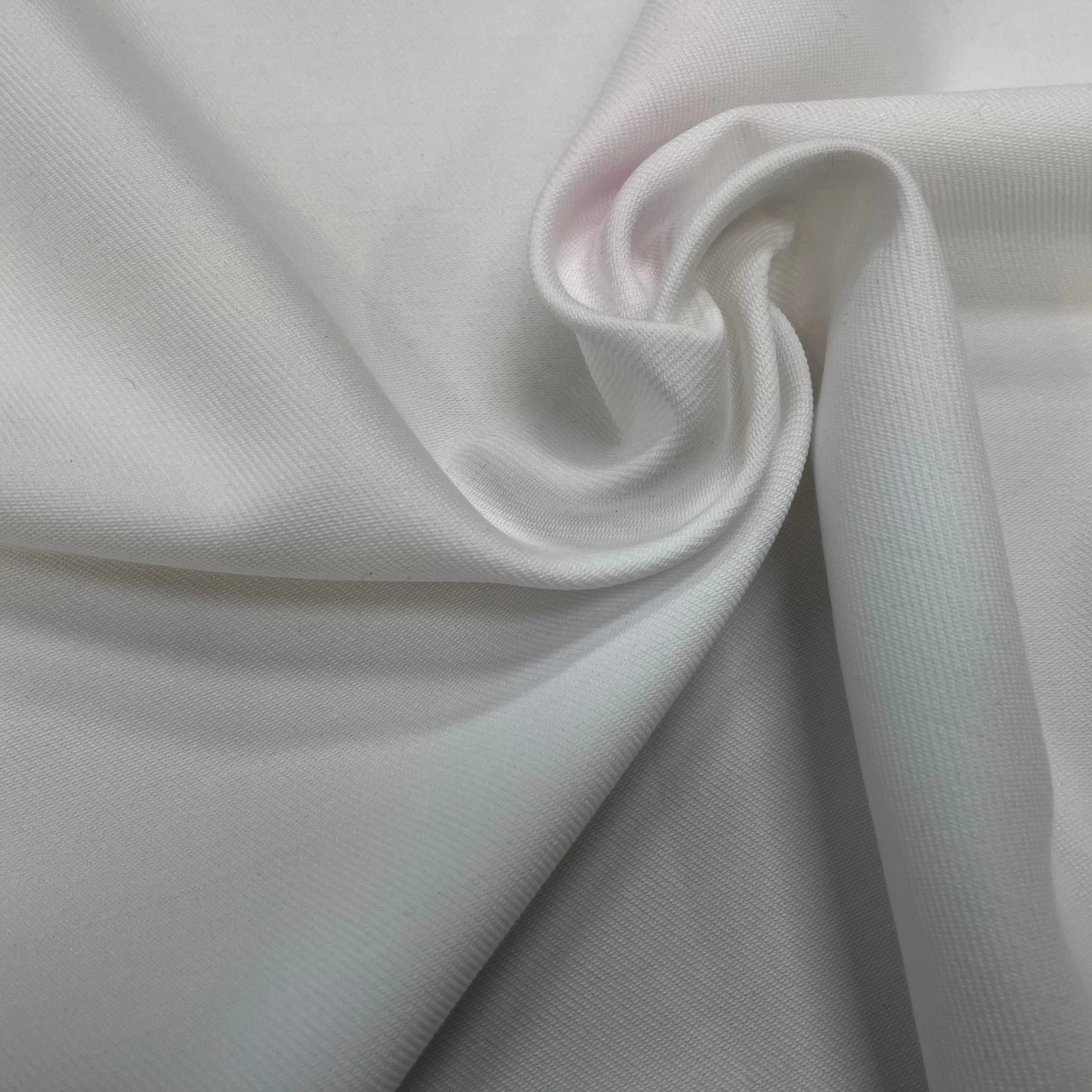 GABARDINE LOURDE SOUPLE BLANCHE 153CM - My Little Coupon